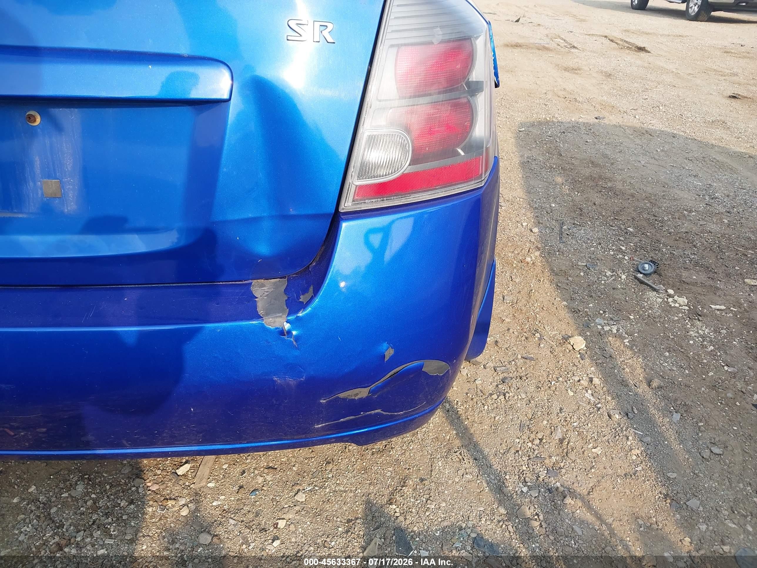 2011 Nissan Sentra 2.0sr Blue vin: 3N1AB6AP9BL709192