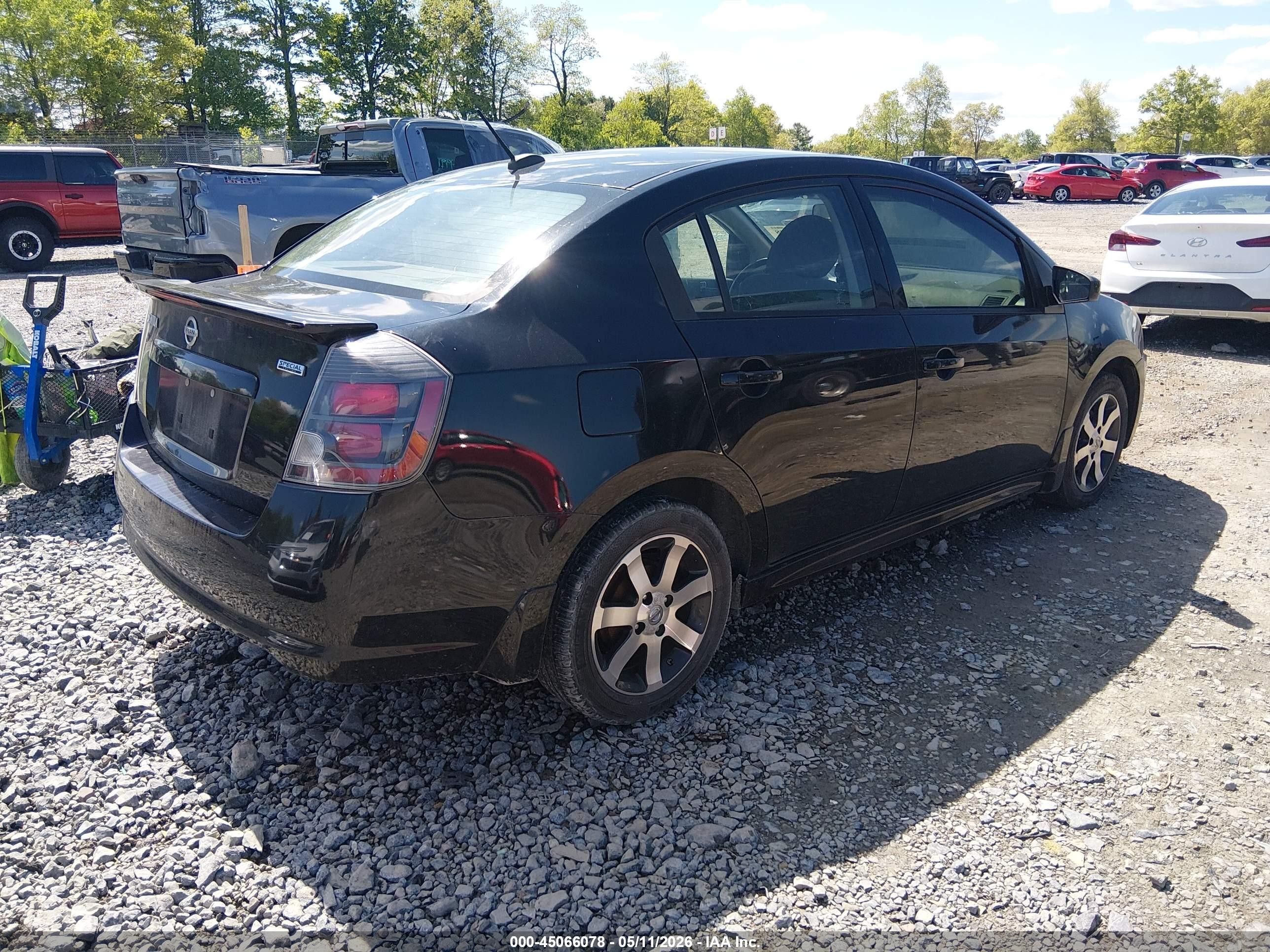 2011 Nissan Sentra 2.0sr Black vin: 3N1AB6AP9BL714537