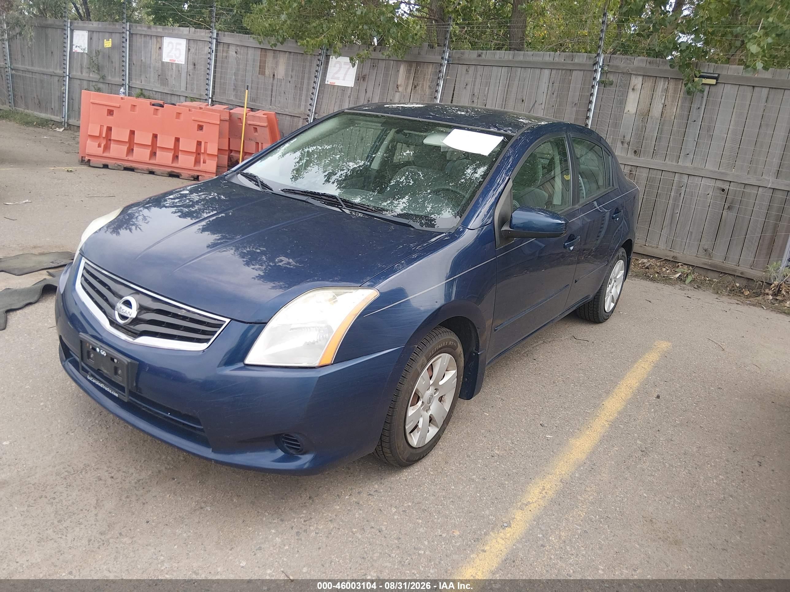 2011 Nissan Sentra 2.0 Blue vin: 3N1AB6AP9BL722881