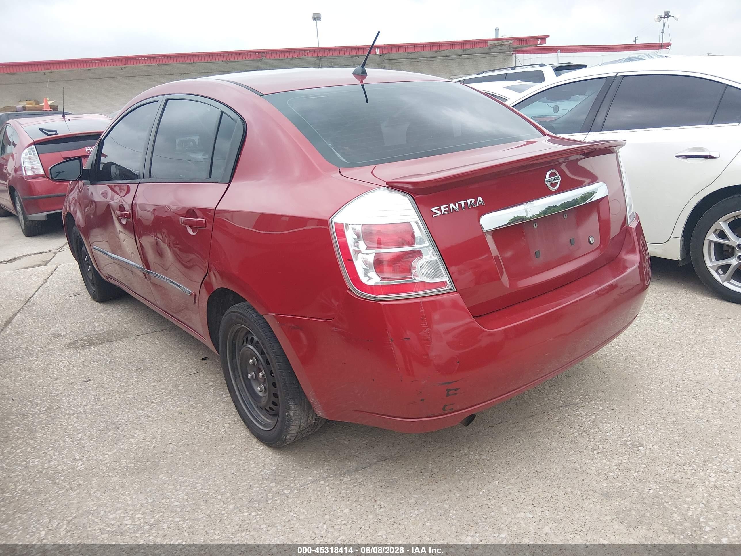 2011 Nissan Sentra 2.0s Red vin: 3N1AB6AP9BL727787