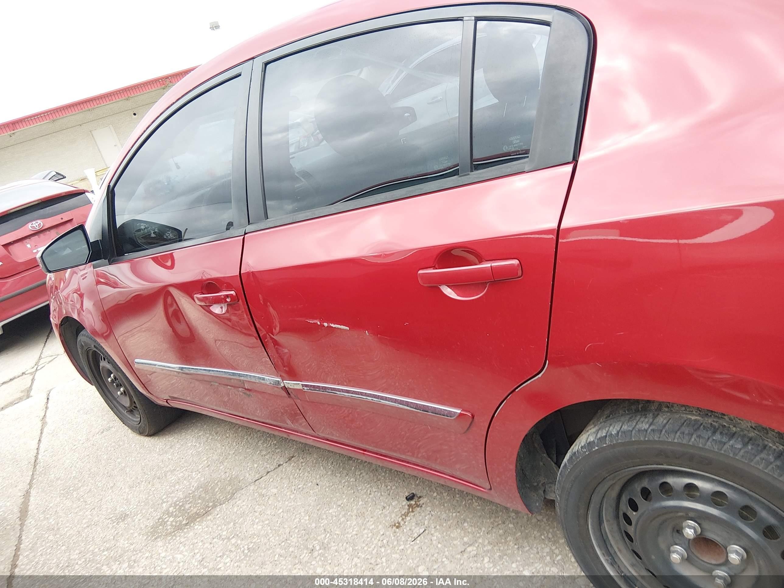 2011 Nissan Sentra 2.0s Red vin: 3N1AB6AP9BL727787