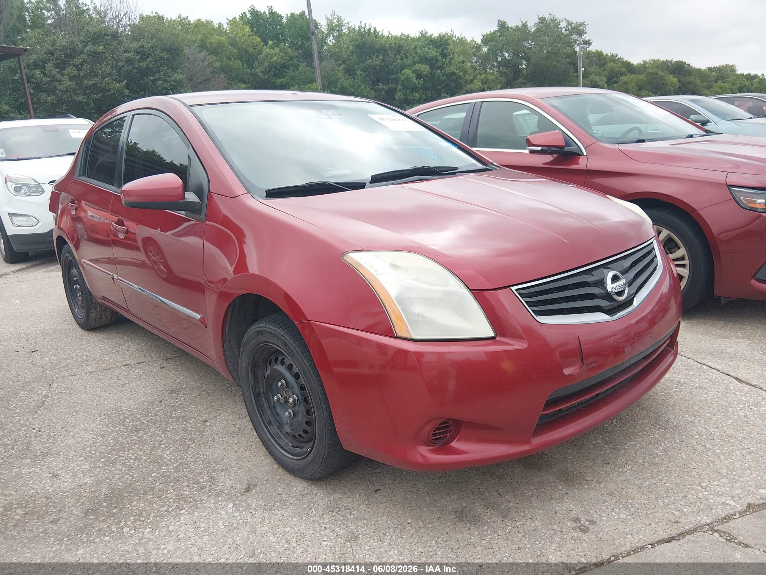 2011 Nissan Sentra 2.0s Red vin: 3N1AB6AP9BL727787