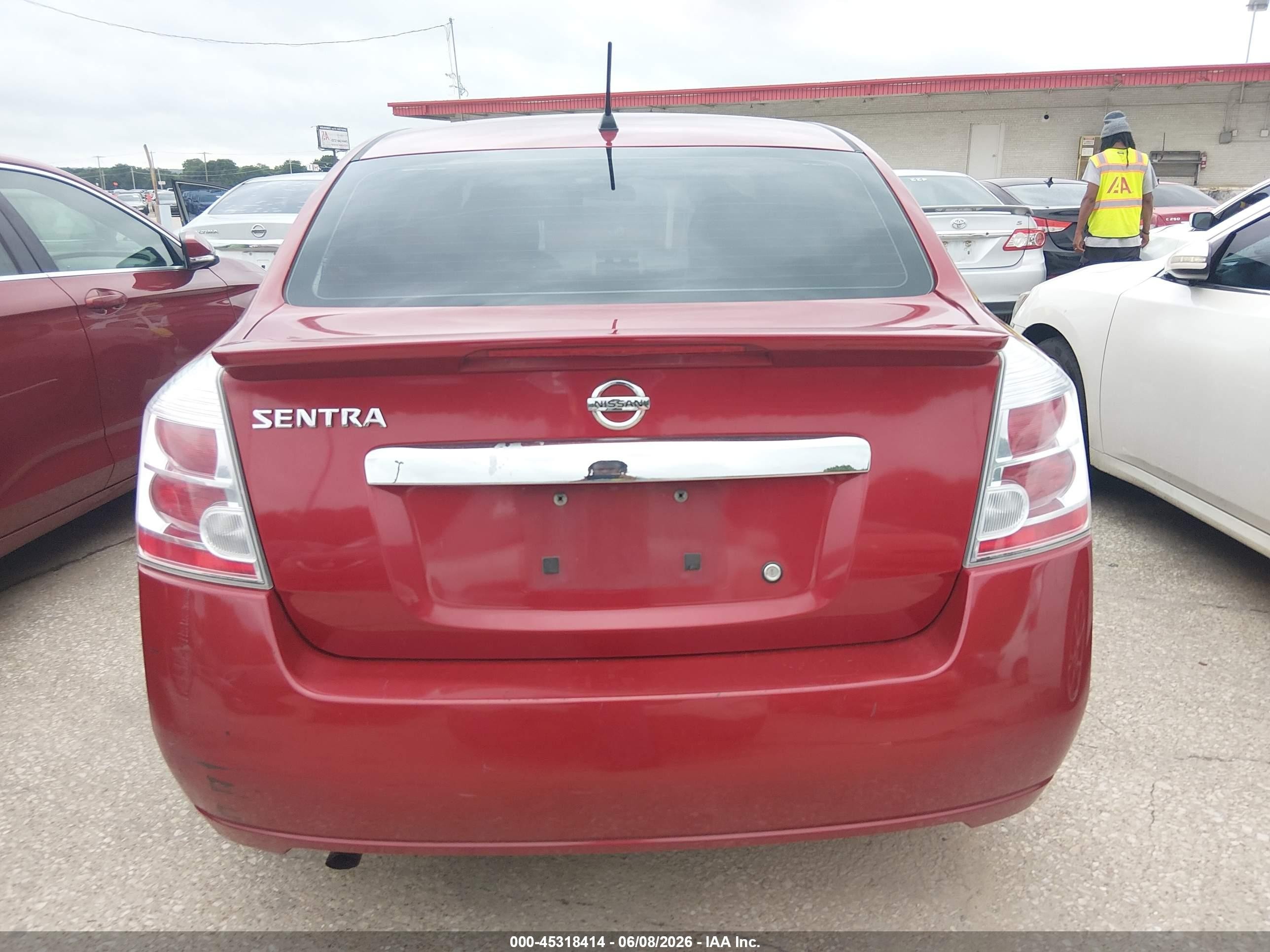 2011 Nissan Sentra 2.0s Red vin: 3N1AB6AP9BL727787