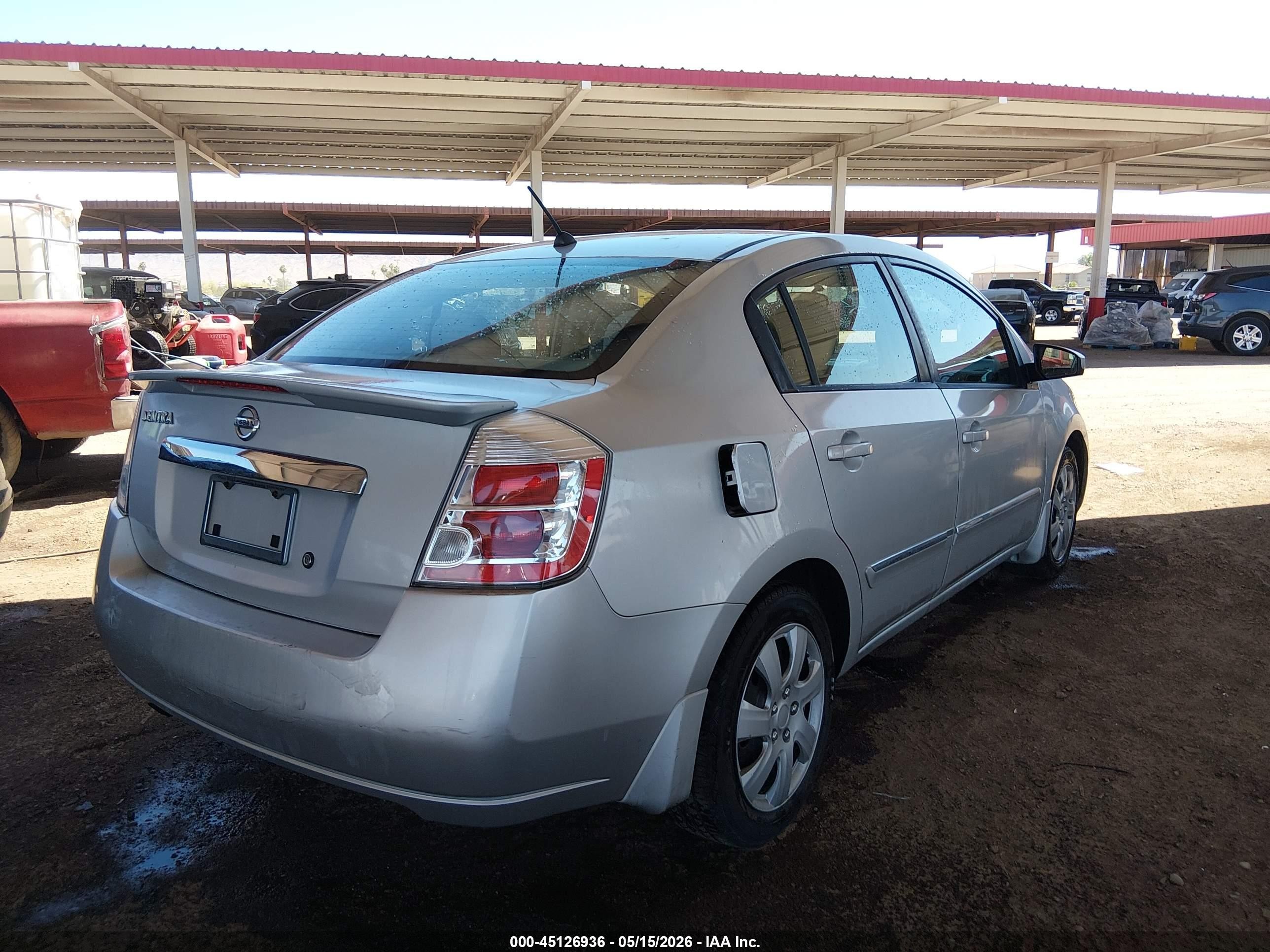 2011 Nissan Sentra 2.0s Серый vin: 3N1AB6AP9BL730317