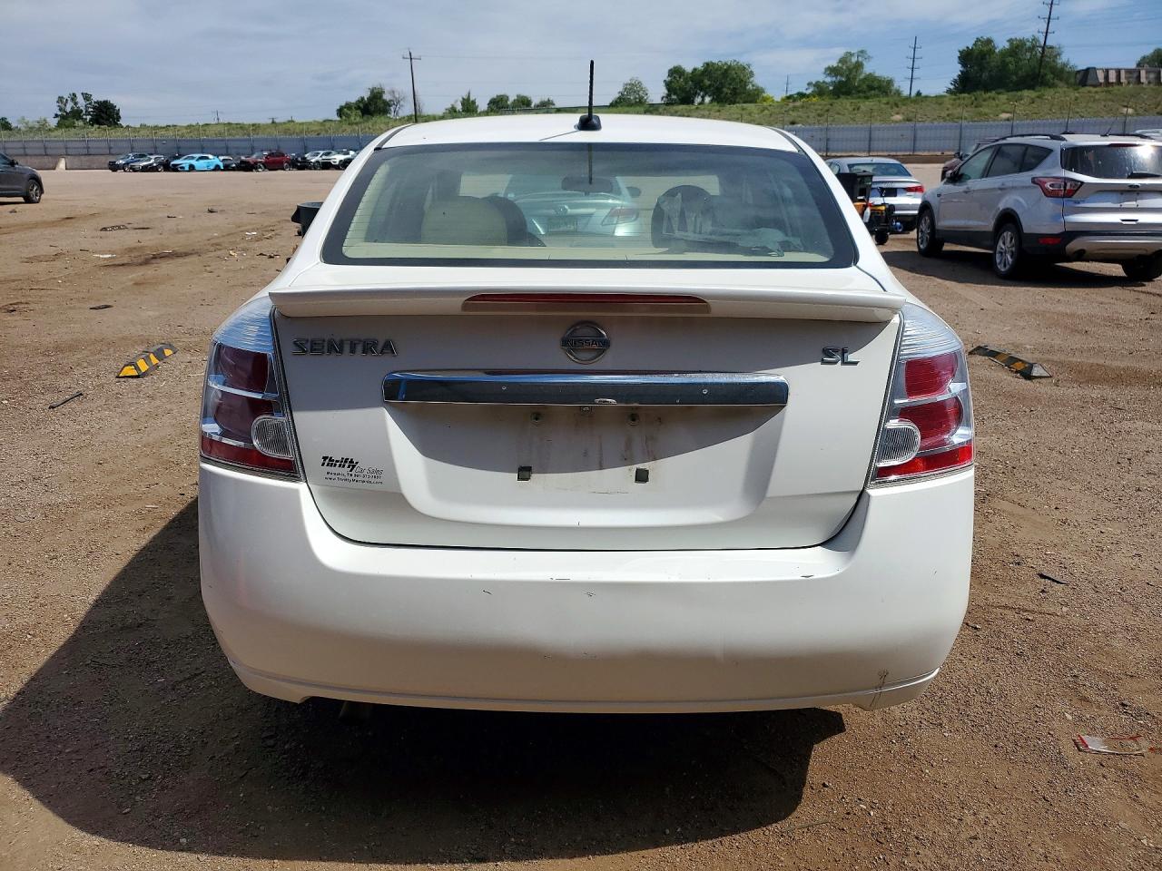 2012 Nissan Sentra 2.0 White vin: 3N1AB6AP9CL615590