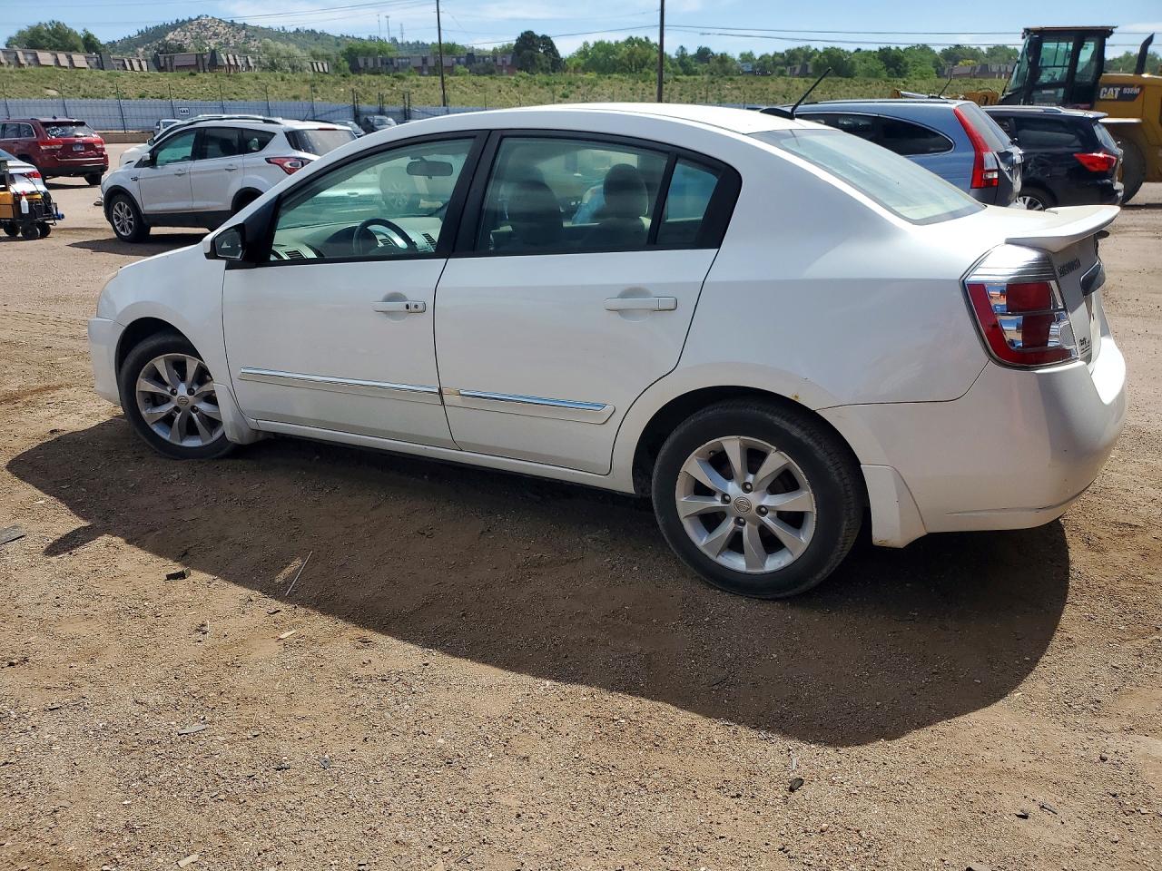 2012 Nissan Sentra 2.0 White vin: 3N1AB6AP9CL615590