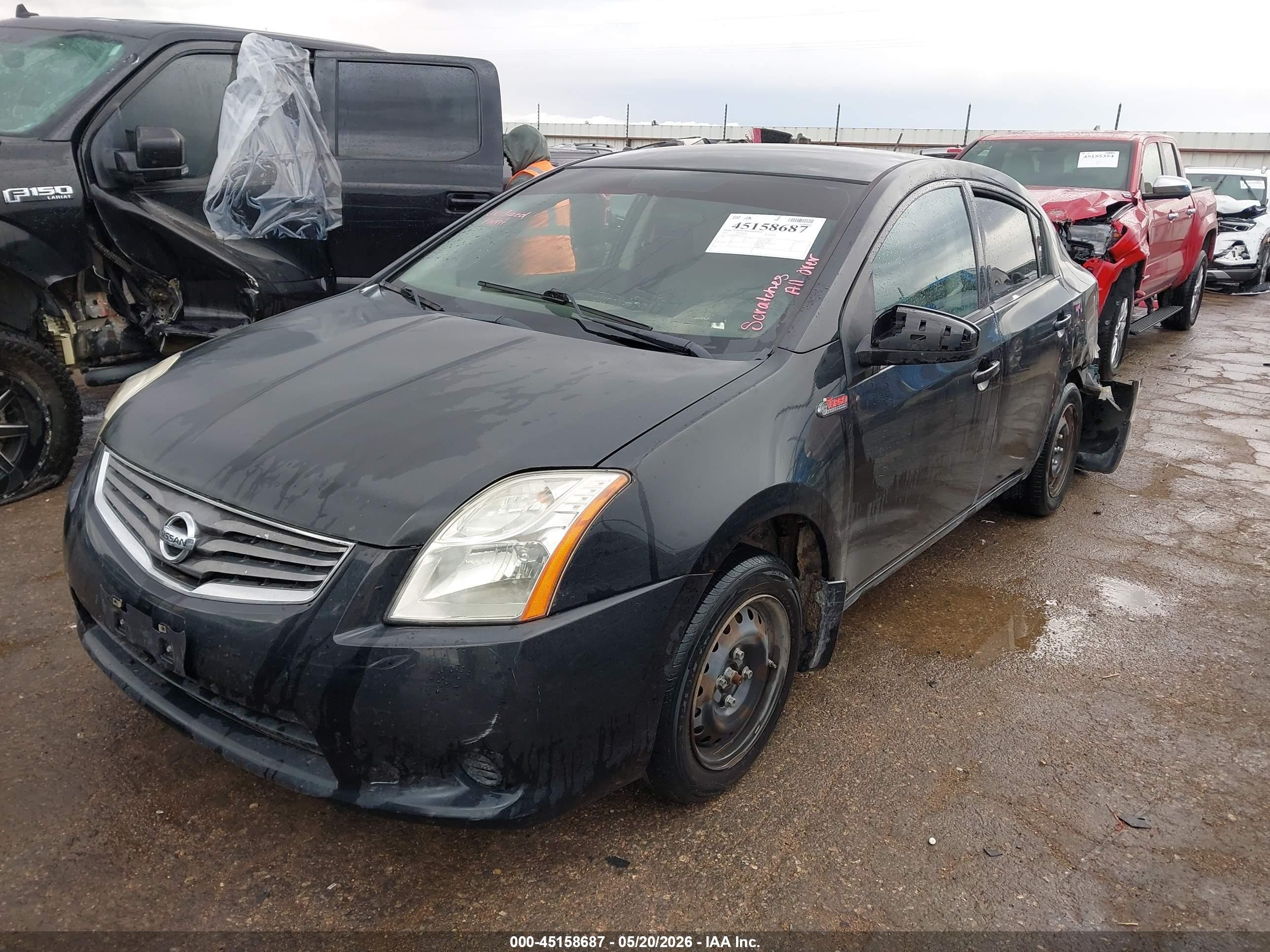 2012 Nissan Sentra 2.0 Black vin: 3N1AB6AP9CL619753