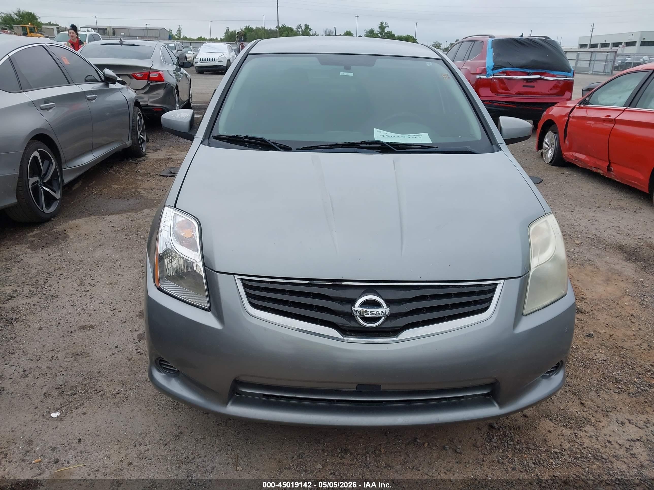 2012 Nissan Sentra 2.0 S Серый vin: 3N1AB6AP9CL636892