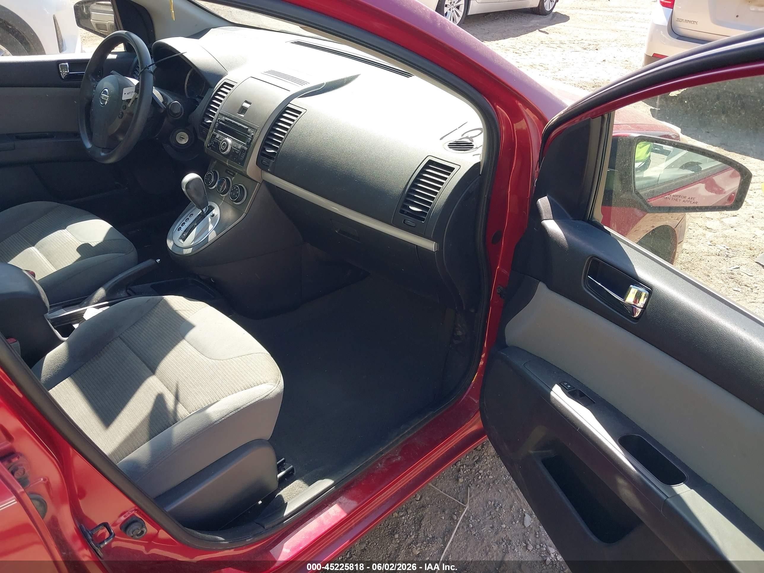 2012 Nissan Sentra 2.0 S Red vin: 3N1AB6AP9CL642112