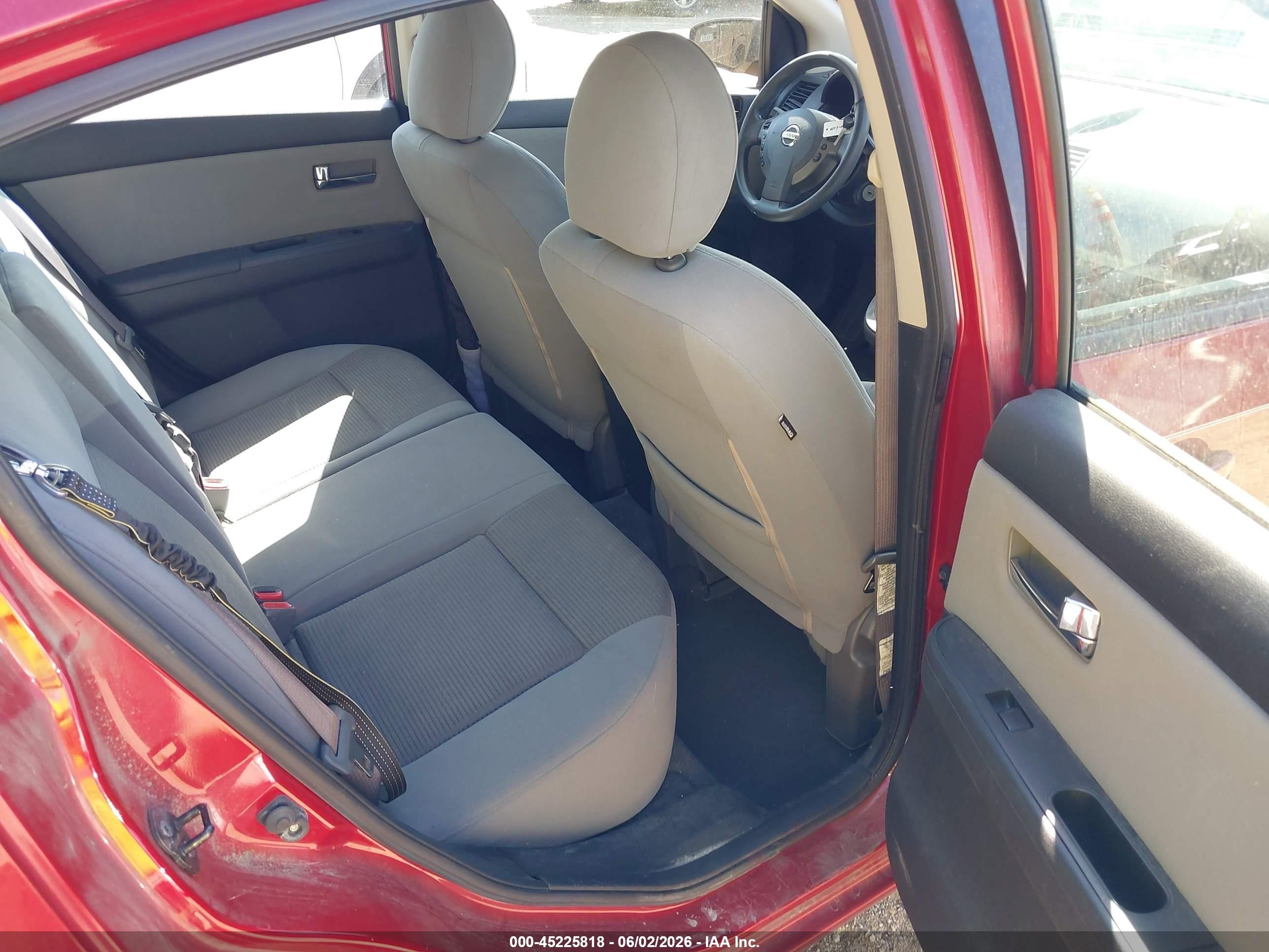 2012 Nissan Sentra 2.0 S Red vin: 3N1AB6AP9CL642112