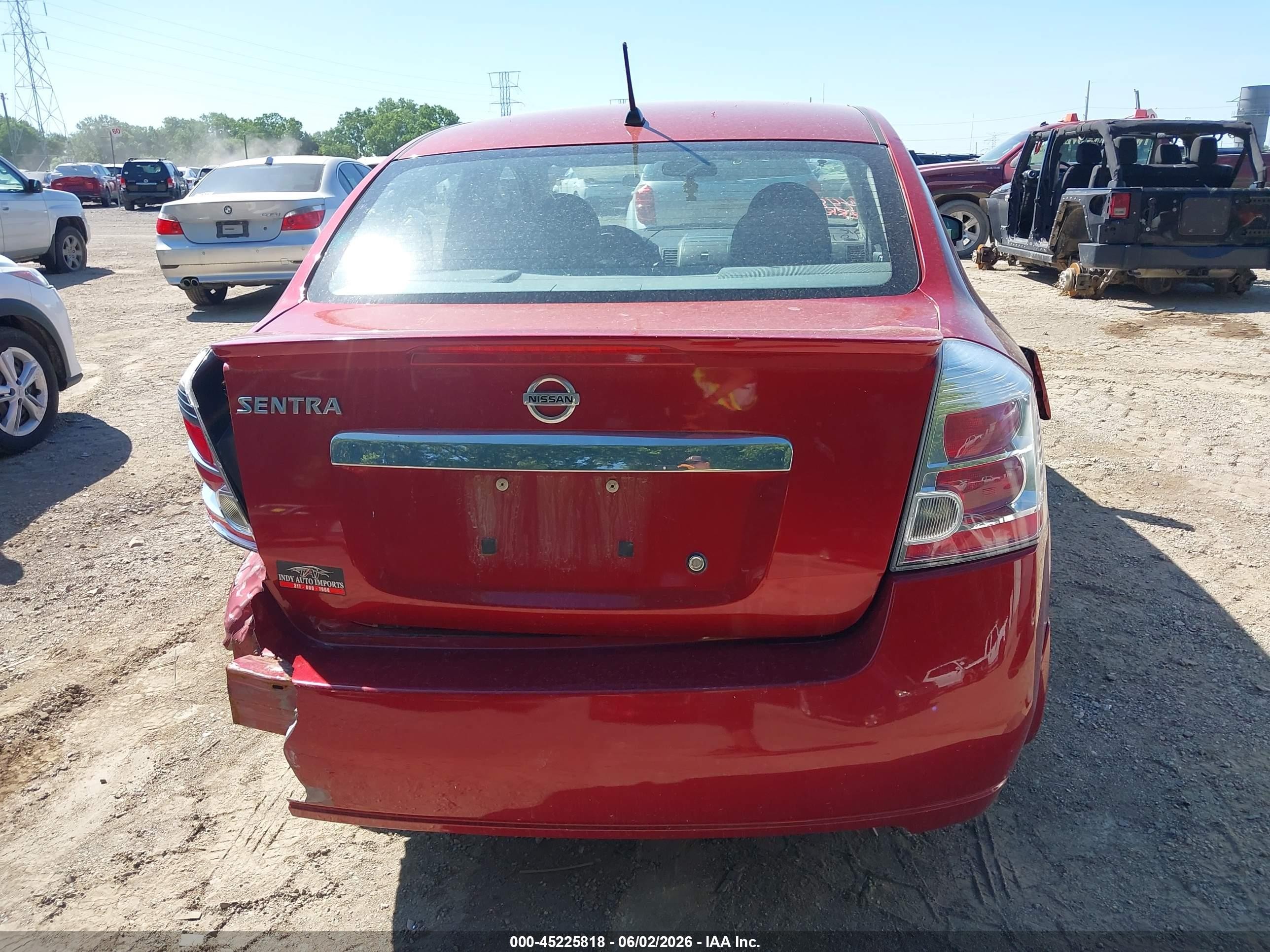2012 Nissan Sentra 2.0 S Red vin: 3N1AB6AP9CL642112