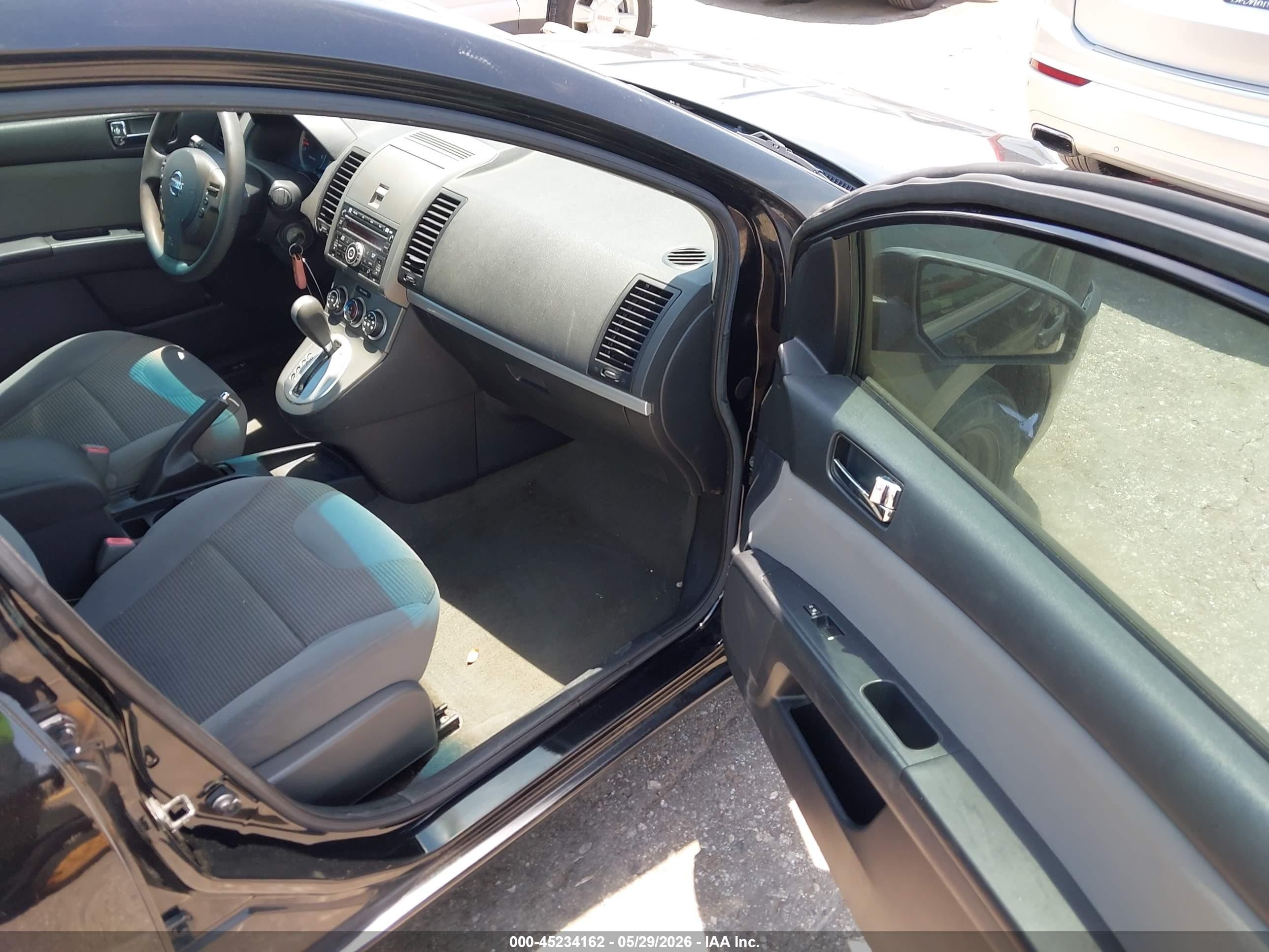 2012 Nissan Sentra 2.0 S Black vin: 3N1AB6AP9CL649805