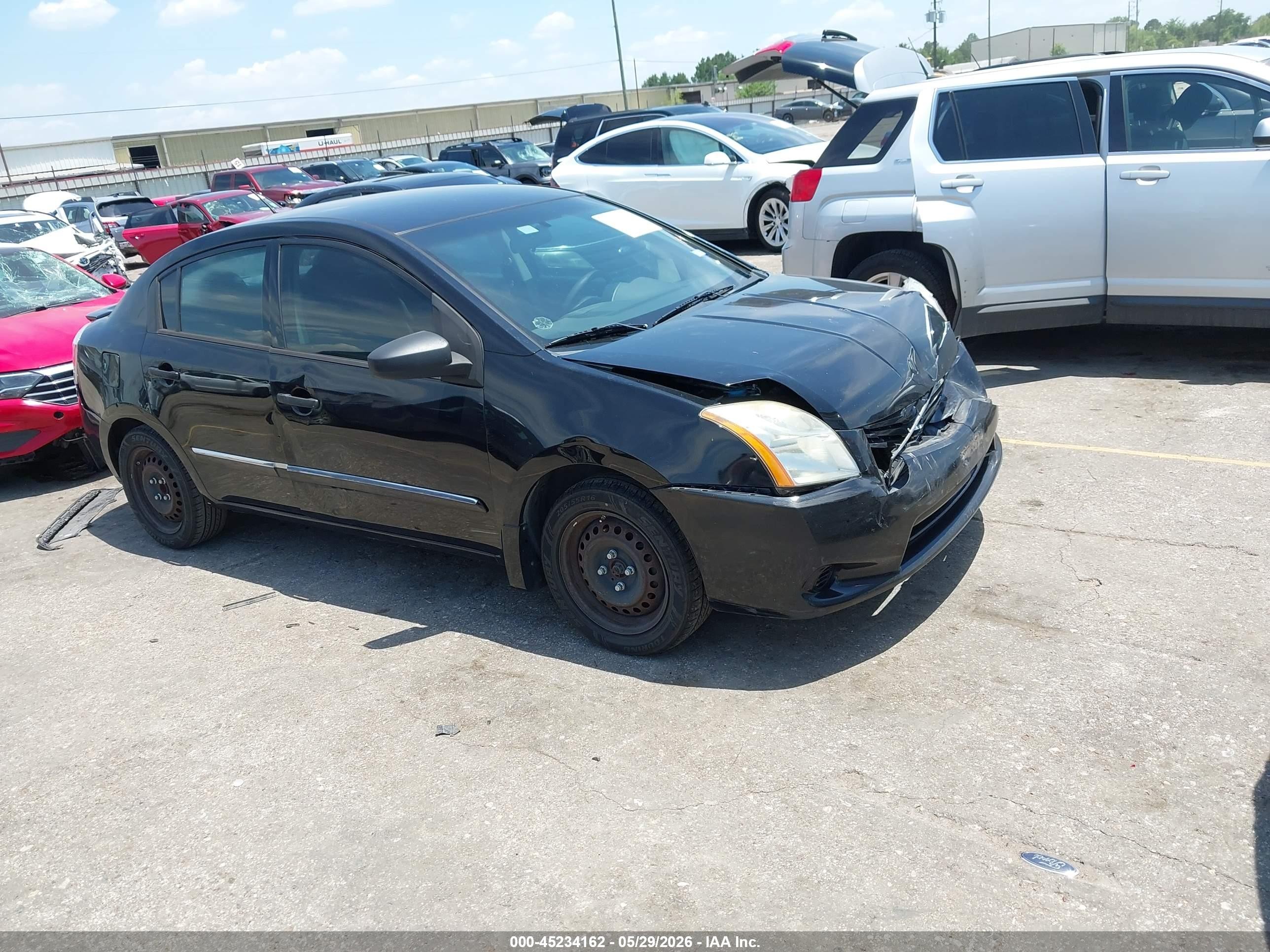 2012 Nissan Sentra 2.0 S Black vin: 3N1AB6AP9CL649805