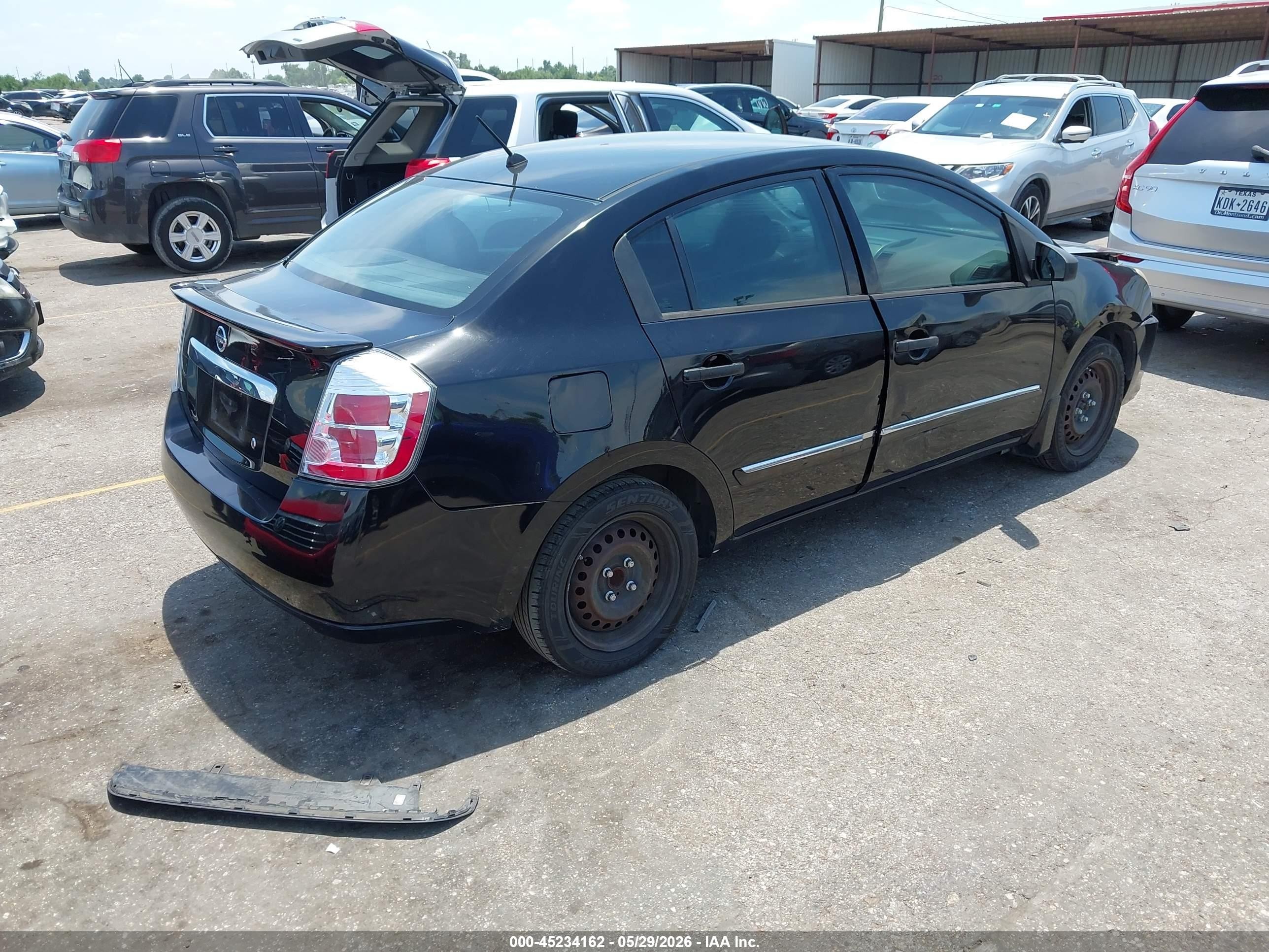 2012 Nissan Sentra 2.0 S Black vin: 3N1AB6AP9CL649805