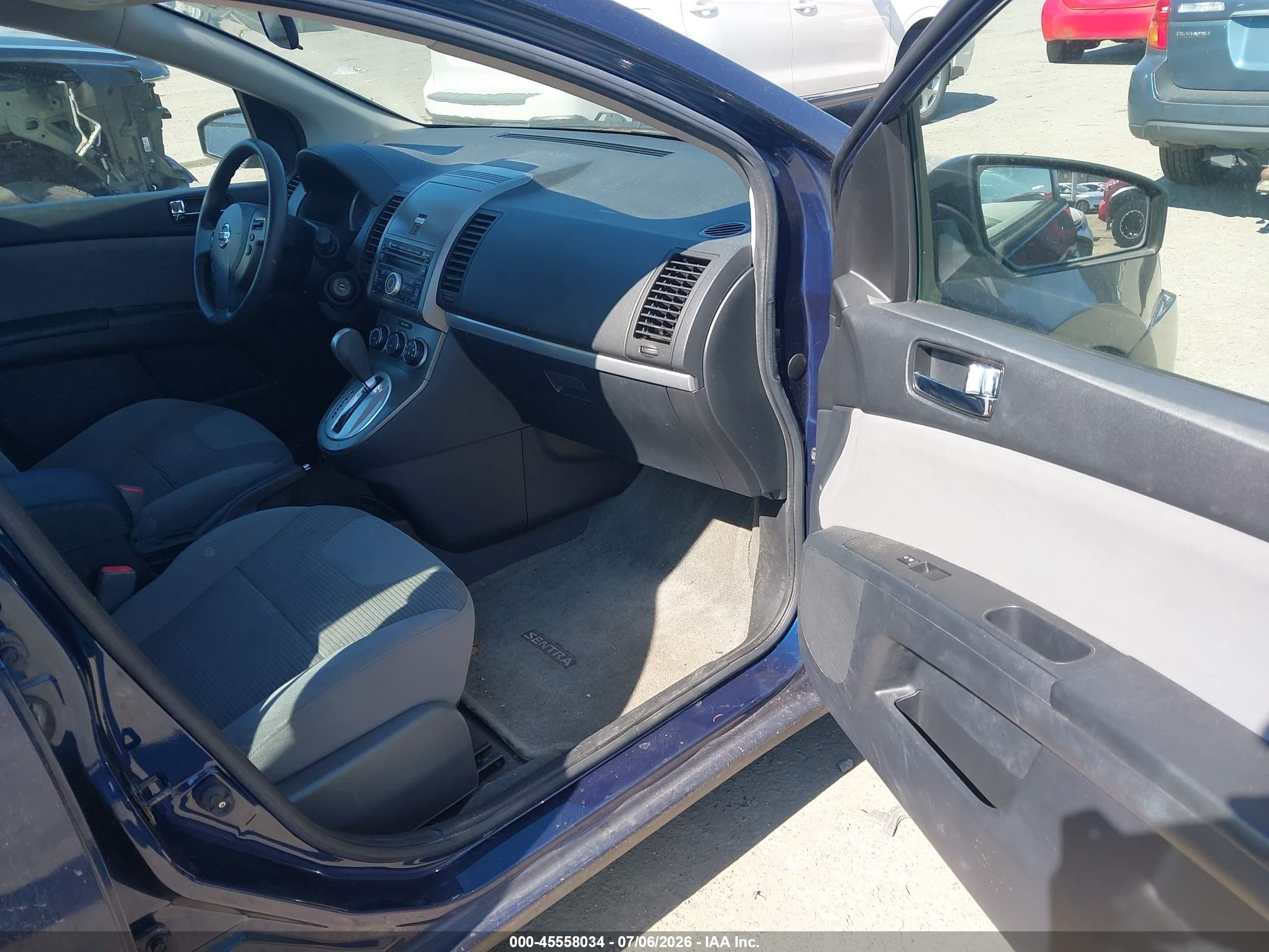 2012 Nissan Sentra 2.0 S Blue vin: 3N1AB6AP9CL674011