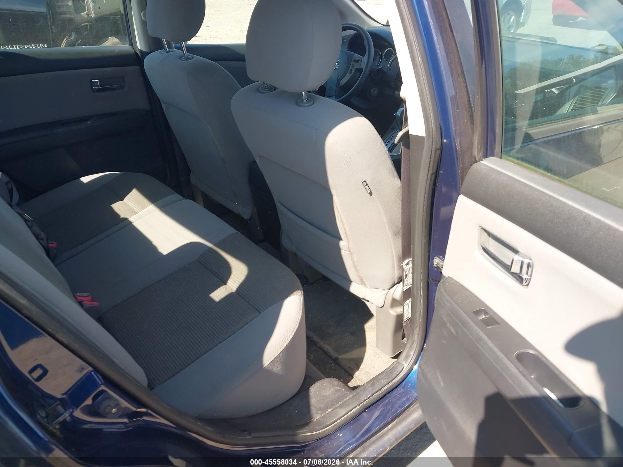 2012 Nissan Sentra 2.0 S Blue vin: 3N1AB6AP9CL674011
