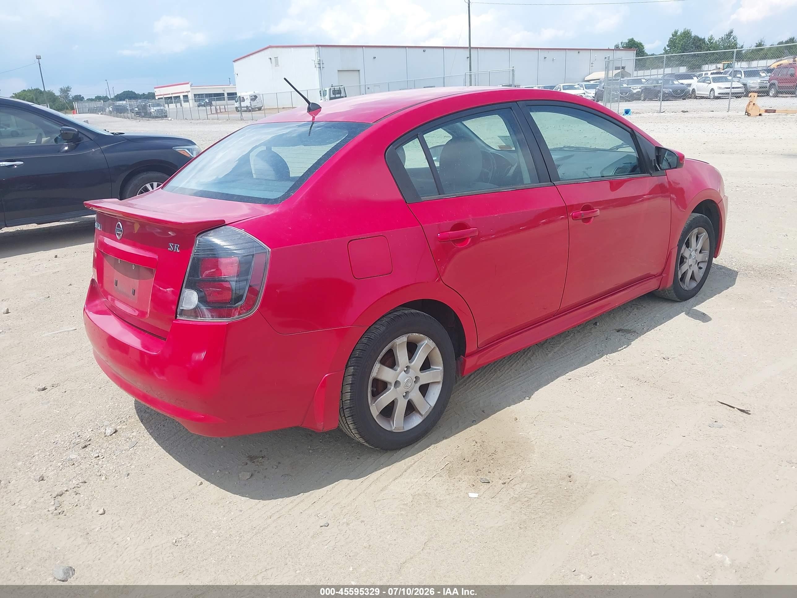 2012 Nissan Sentra 2.0 Sr Red vin: 3N1AB6AP9CL695618