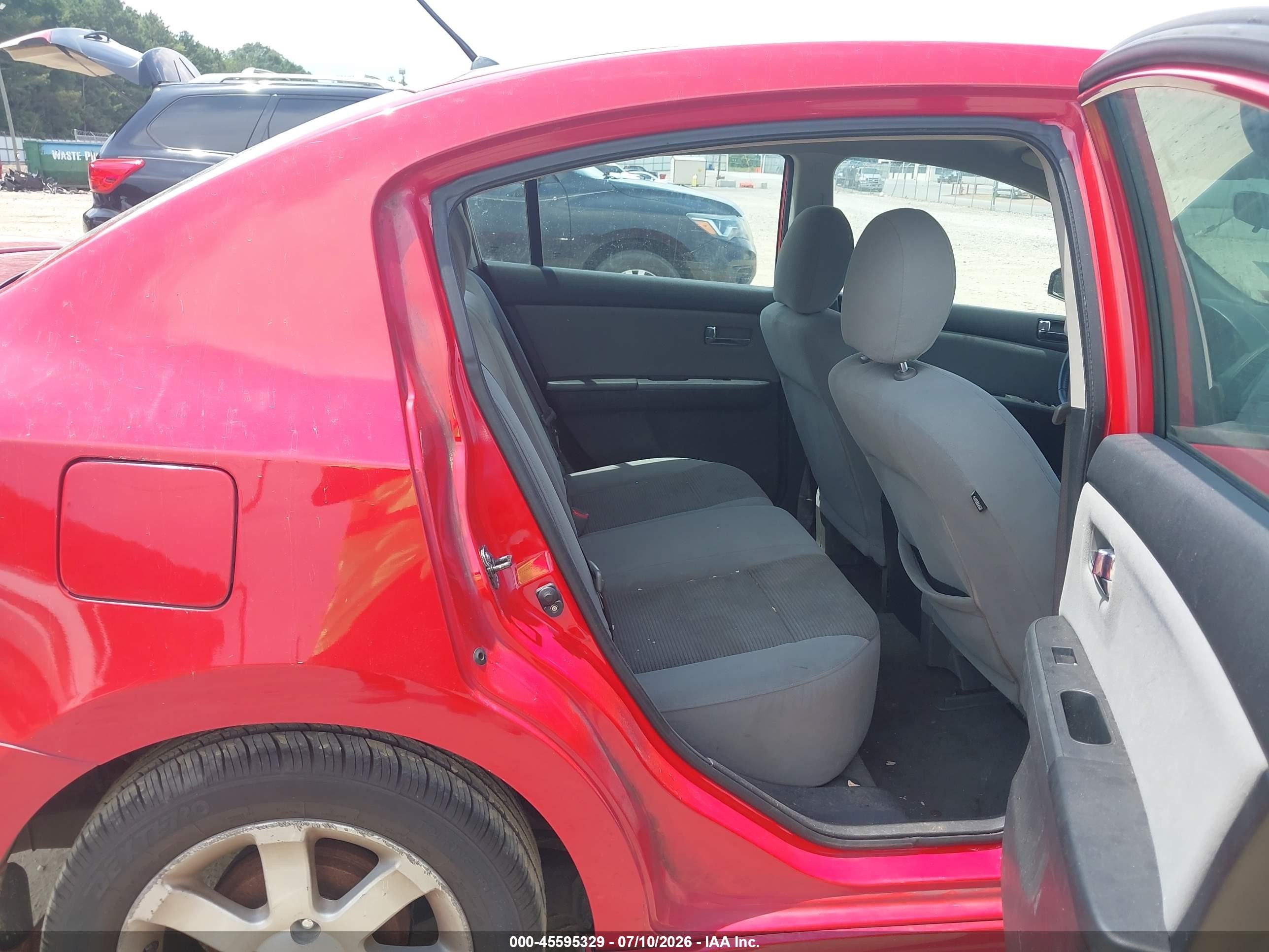 2012 Nissan Sentra 2.0 Sr Red vin: 3N1AB6AP9CL695618