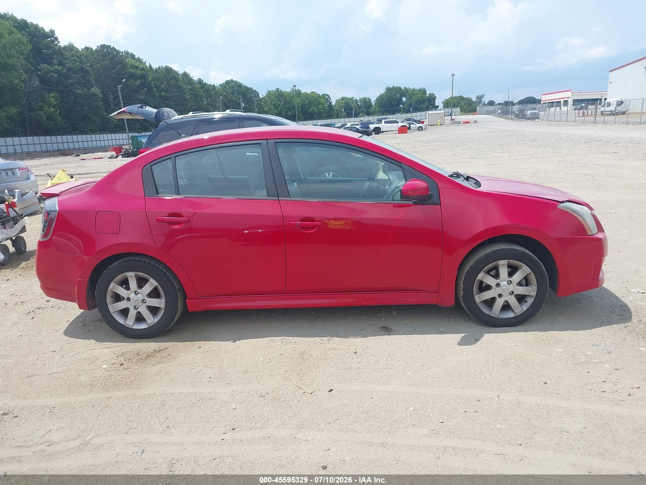 2012 Nissan Sentra 2.0 Sr Red vin: 3N1AB6AP9CL695618
