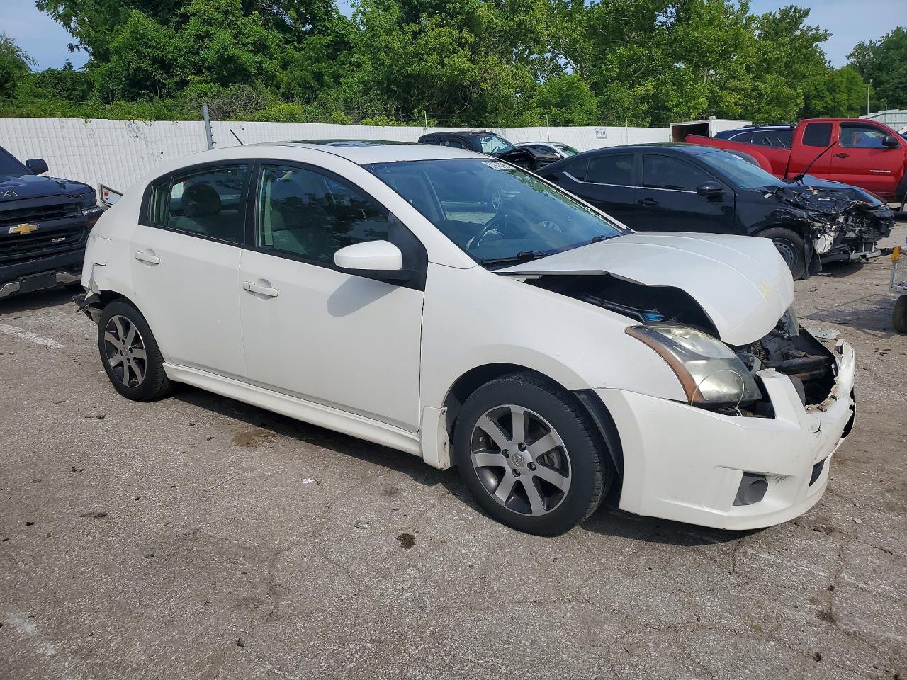 2012 Nissan Sentra 2.0 Белый vin: 3N1AB6AP9CL702261