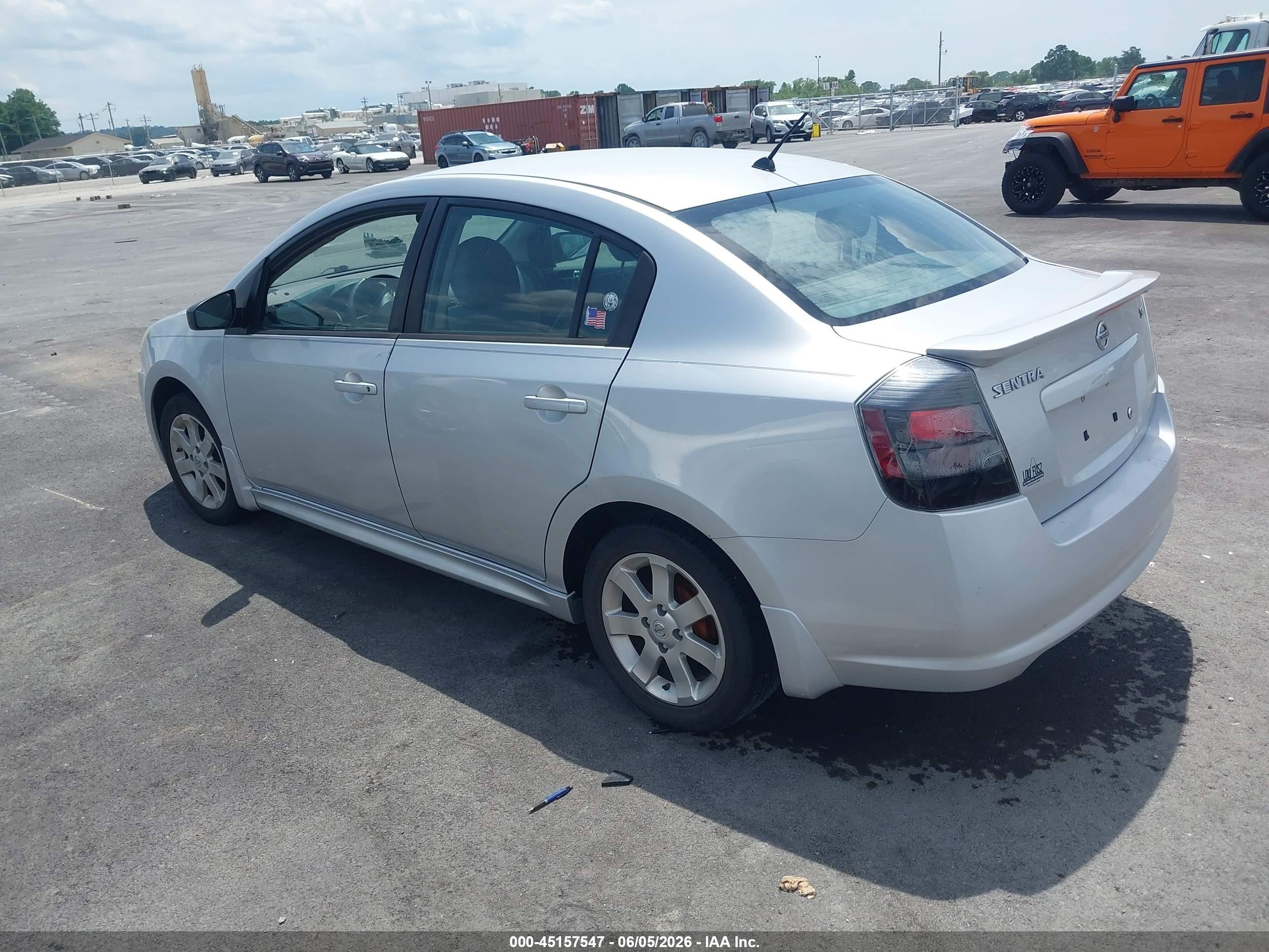 2012 Nissan Sentra 2.0 Sr Silver vin: 3N1AB6AP9CL720453