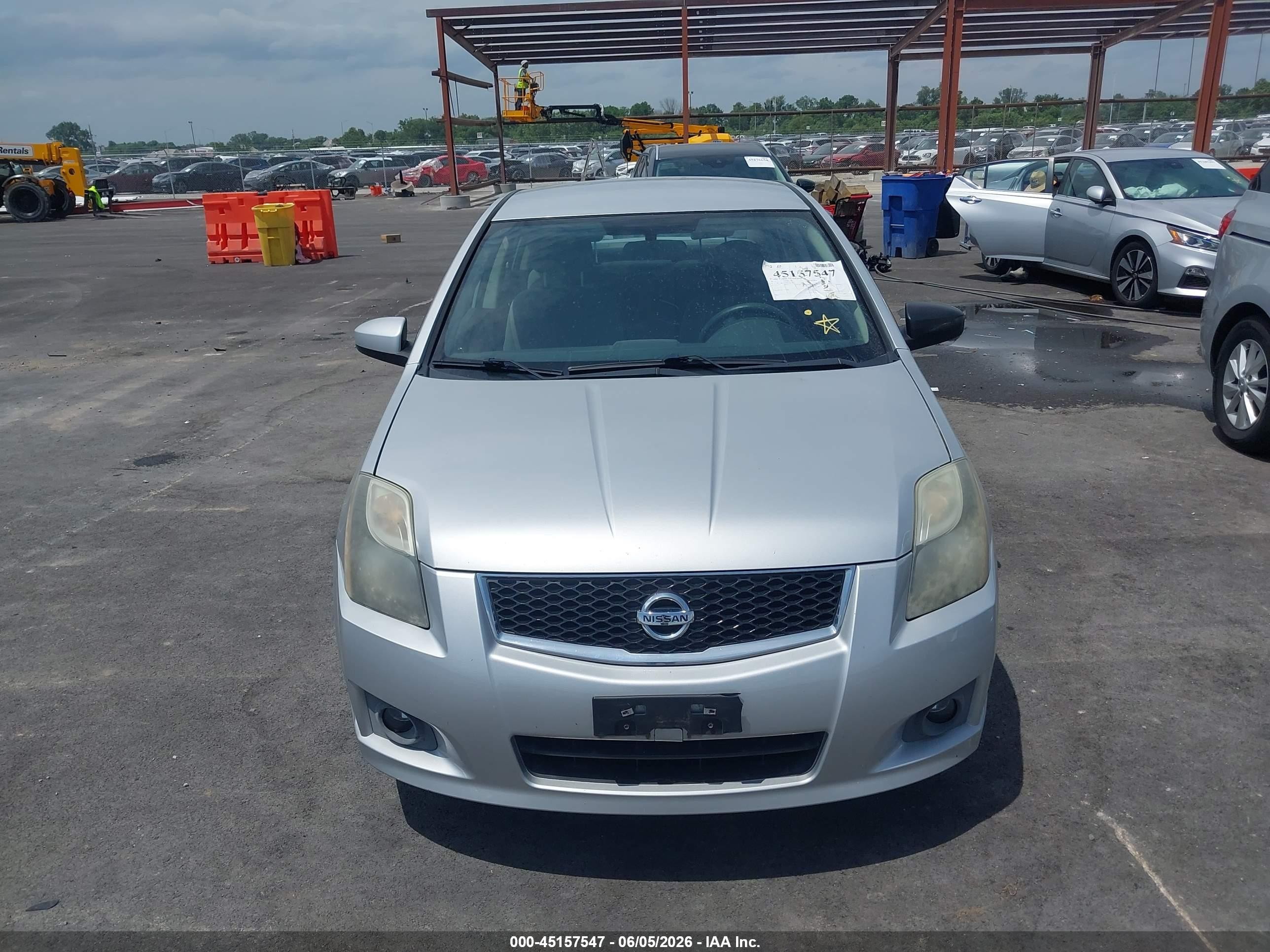 2012 Nissan Sentra 2.0 Sr Silver vin: 3N1AB6AP9CL720453