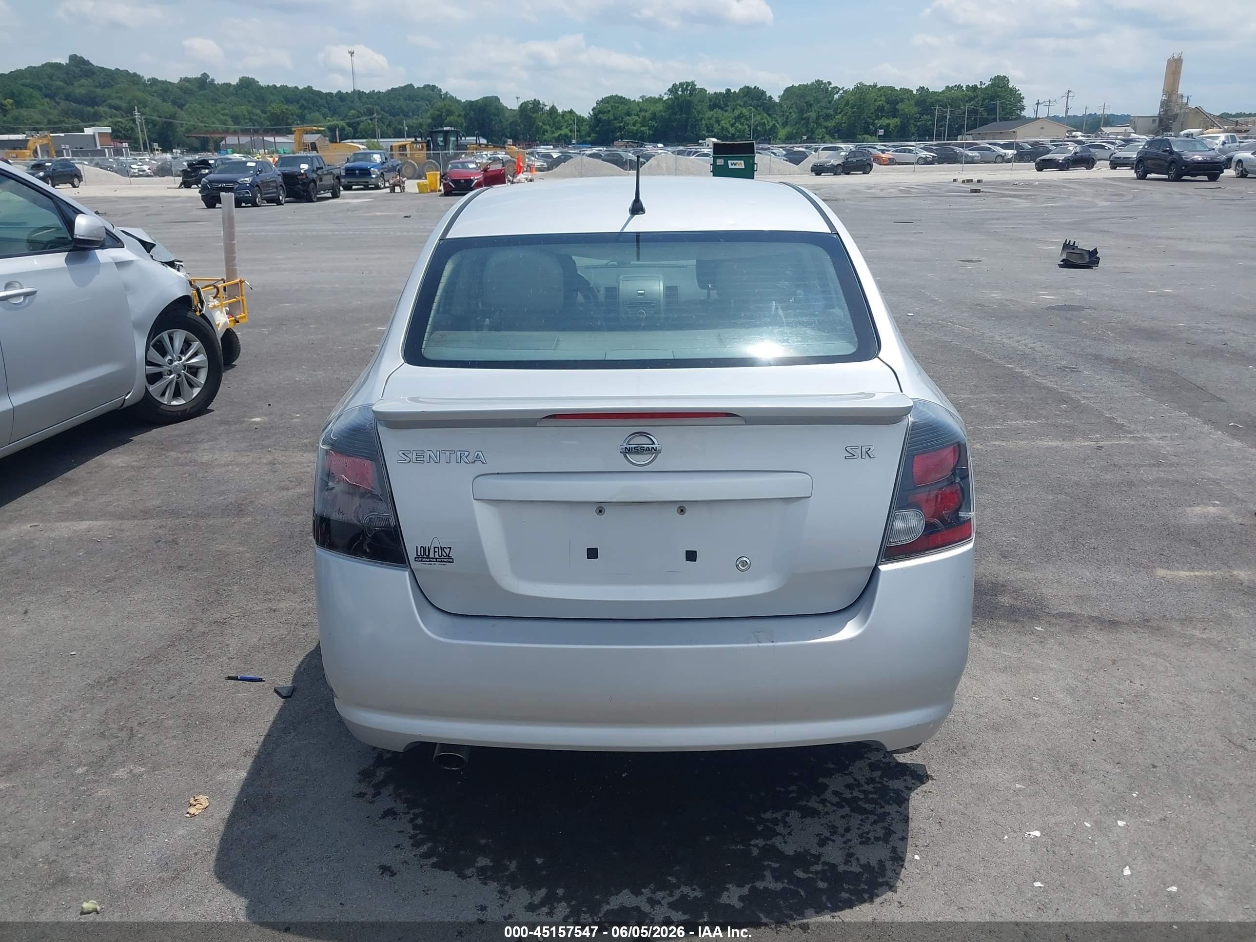 2012 Nissan Sentra 2.0 Sr Silver vin: 3N1AB6AP9CL720453