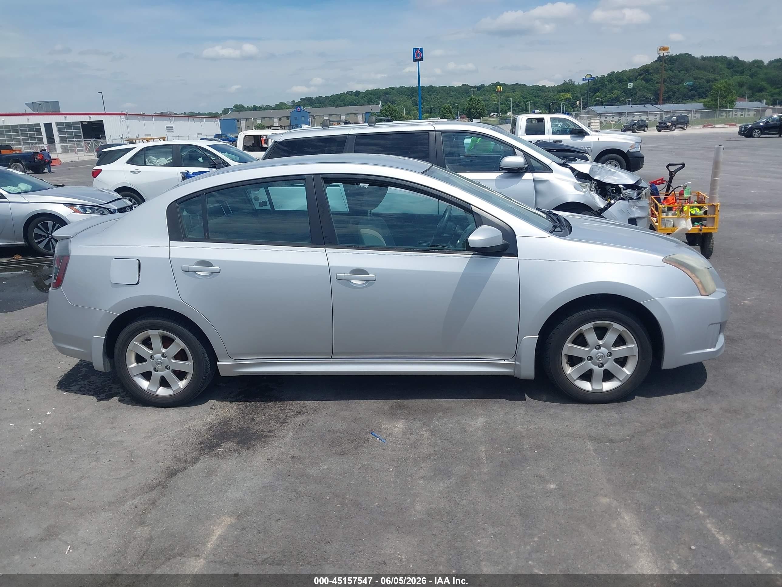 2012 Nissan Sentra 2.0 Sr Silver vin: 3N1AB6AP9CL720453