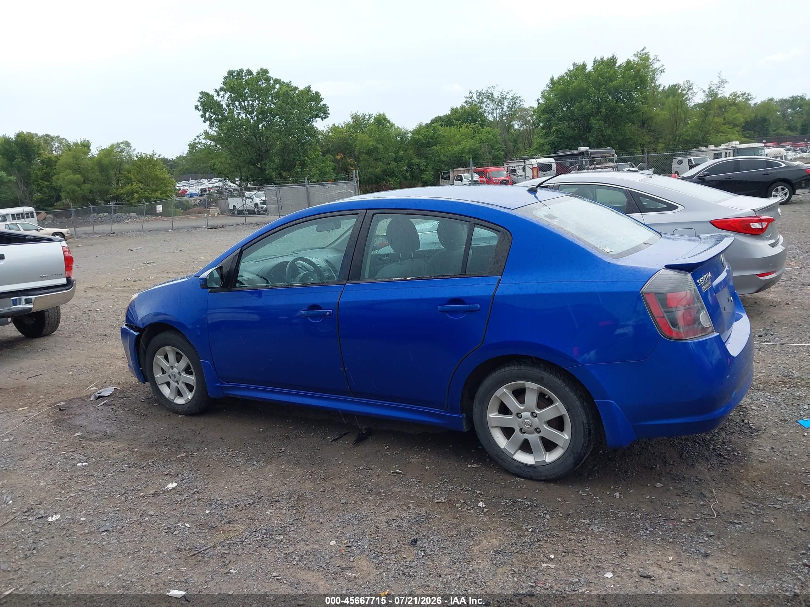 2012 Nissan Sentra 2.0 Sr Blue vin: 3N1AB6AP9CL746678