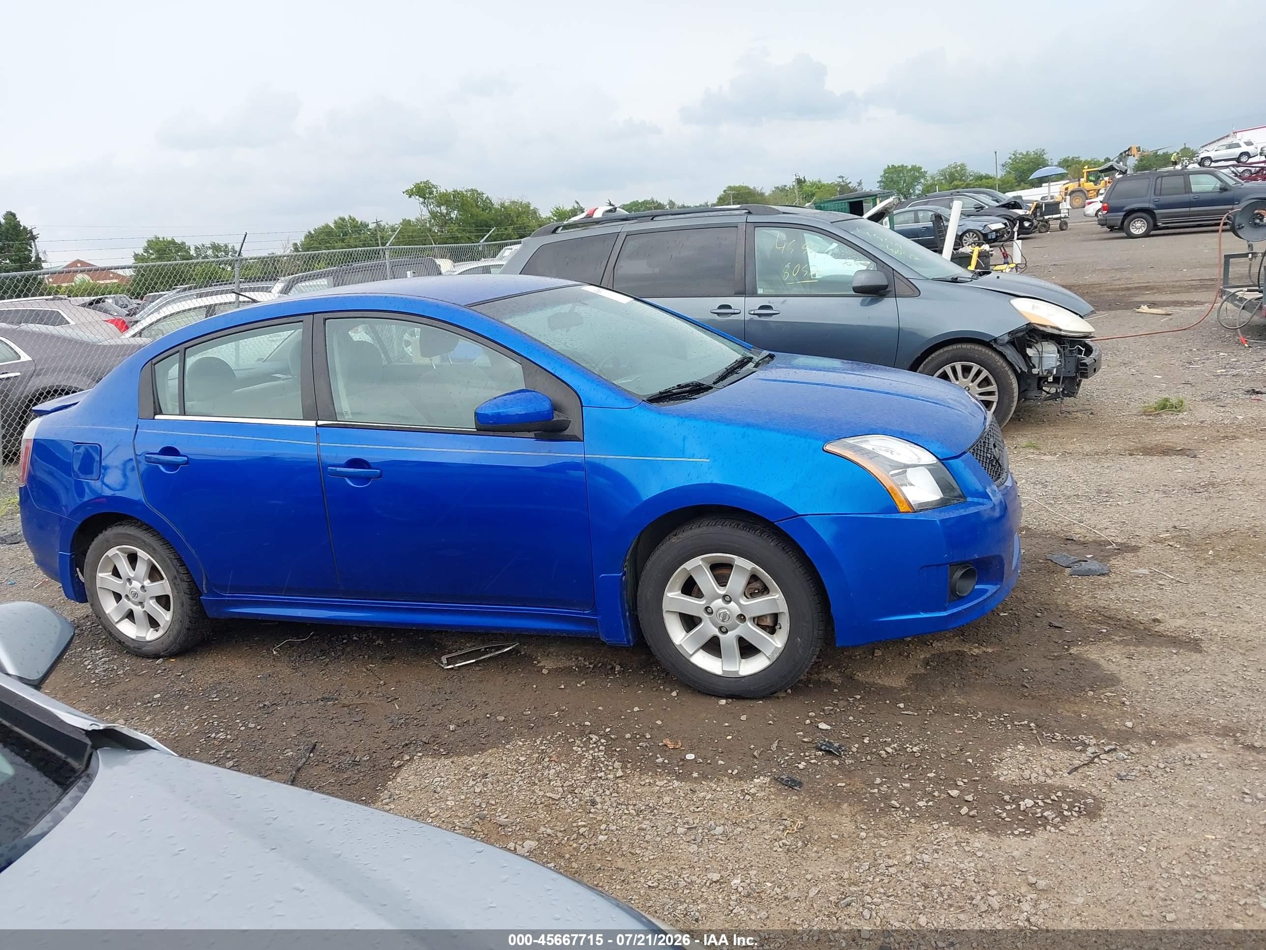 2012 Nissan Sentra 2.0 Sr Blue vin: 3N1AB6AP9CL746678