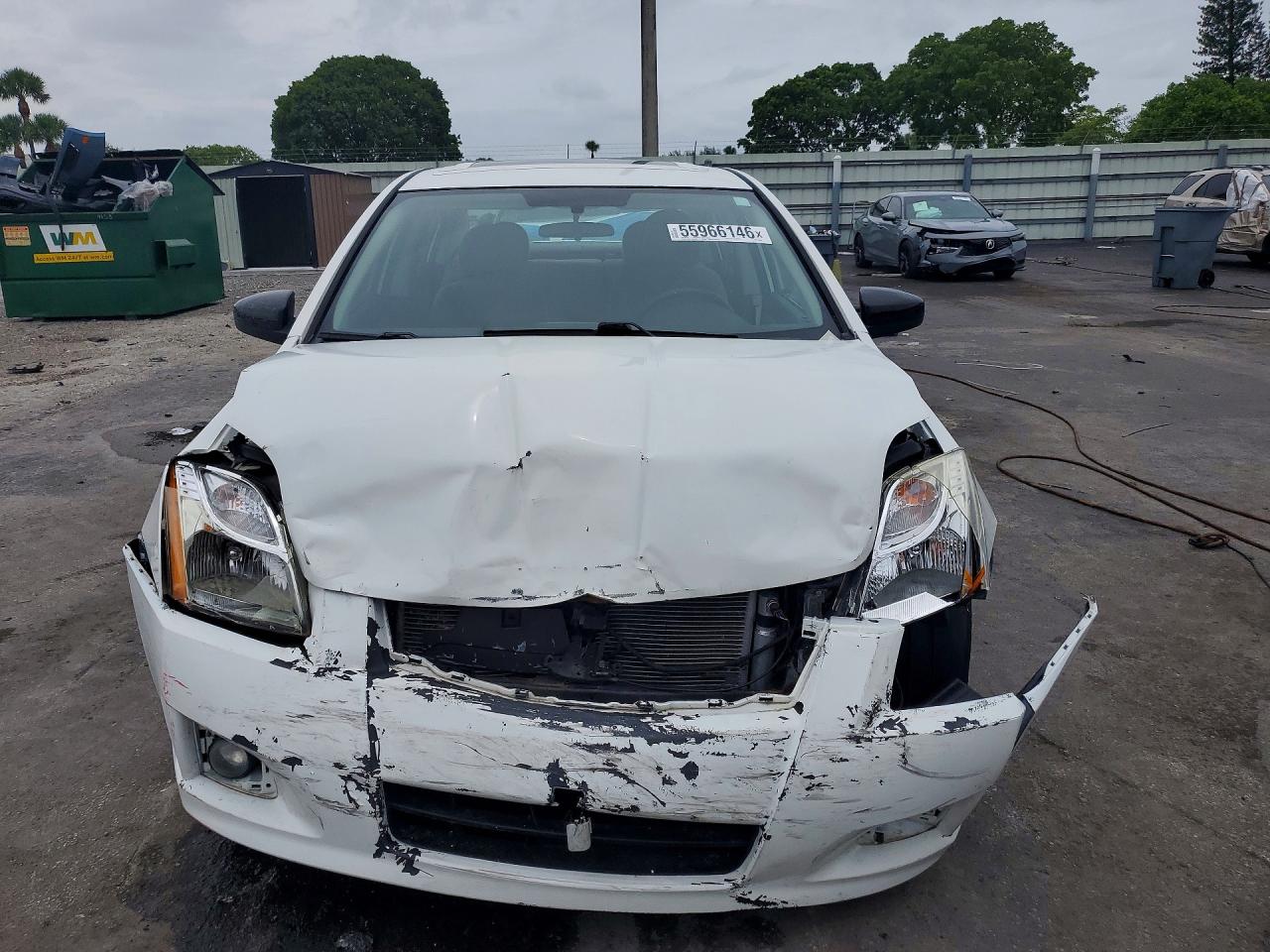2012 Nissan Sentra 2.0 Белый vin: 3N1AB6AP9CL750536