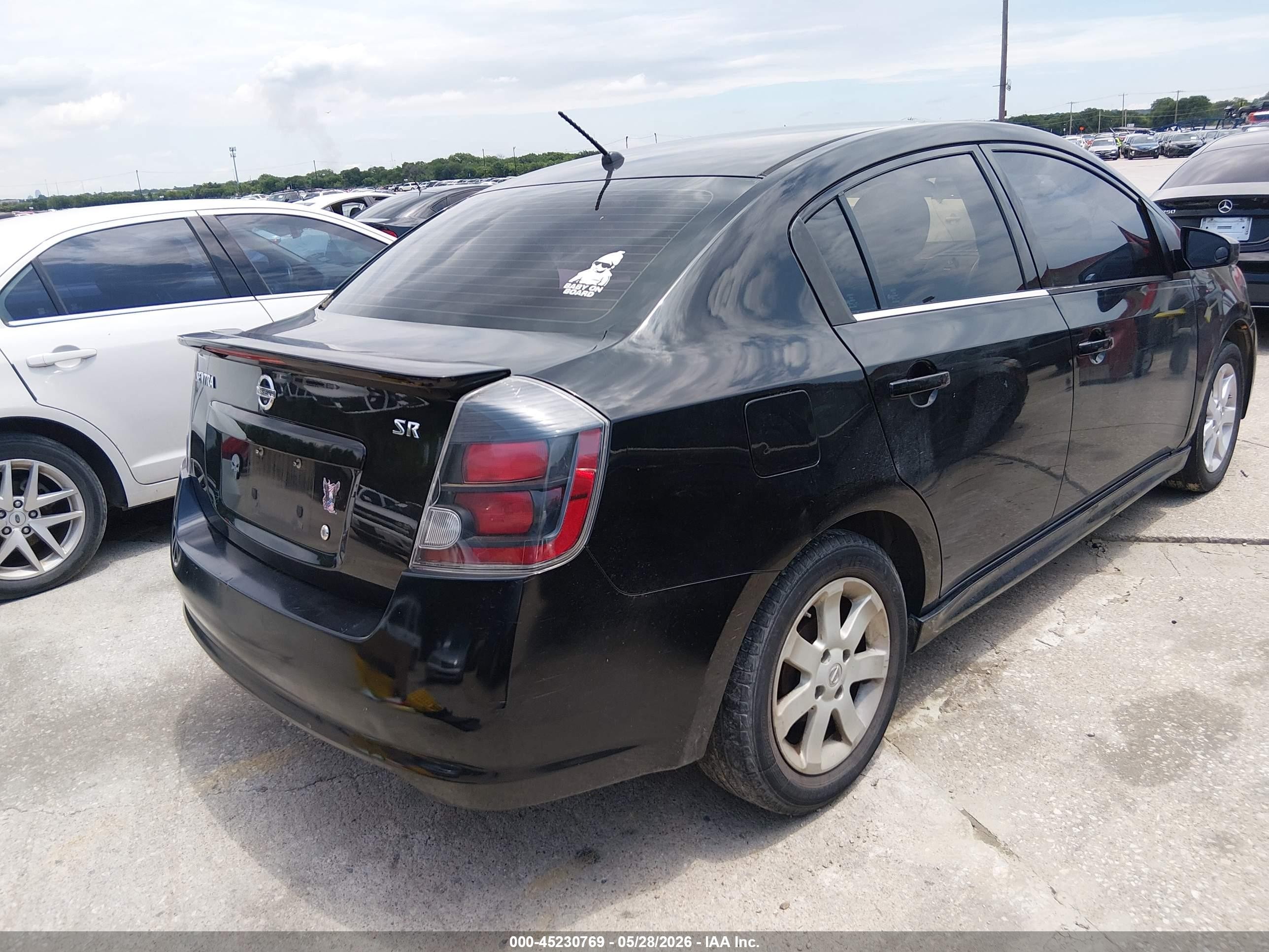 2012 Nissan Sentra 2.0 Sr Black vin: 3N1AB6AP9CL759883