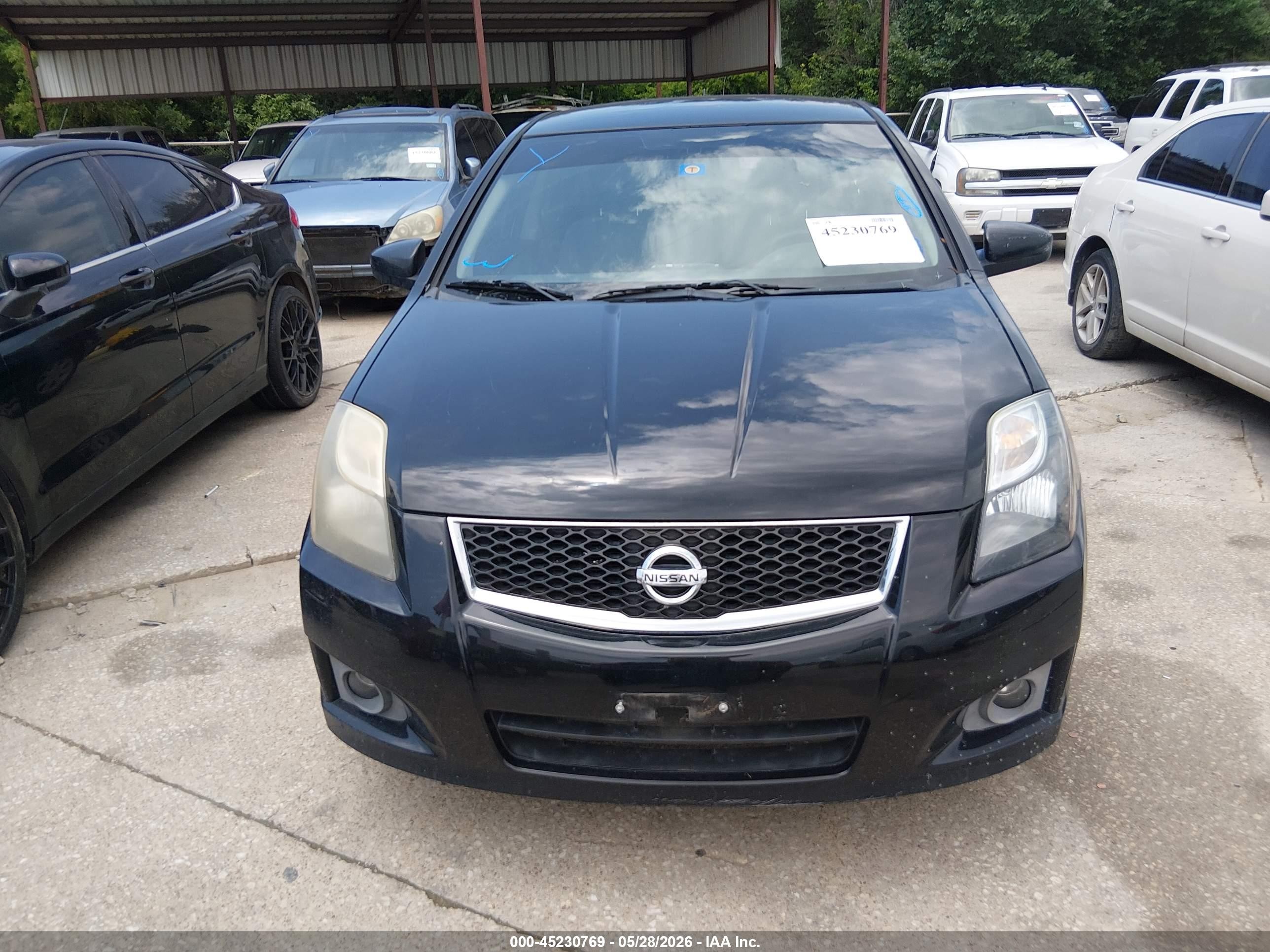 2012 Nissan Sentra 2.0 Sr Black vin: 3N1AB6AP9CL759883
