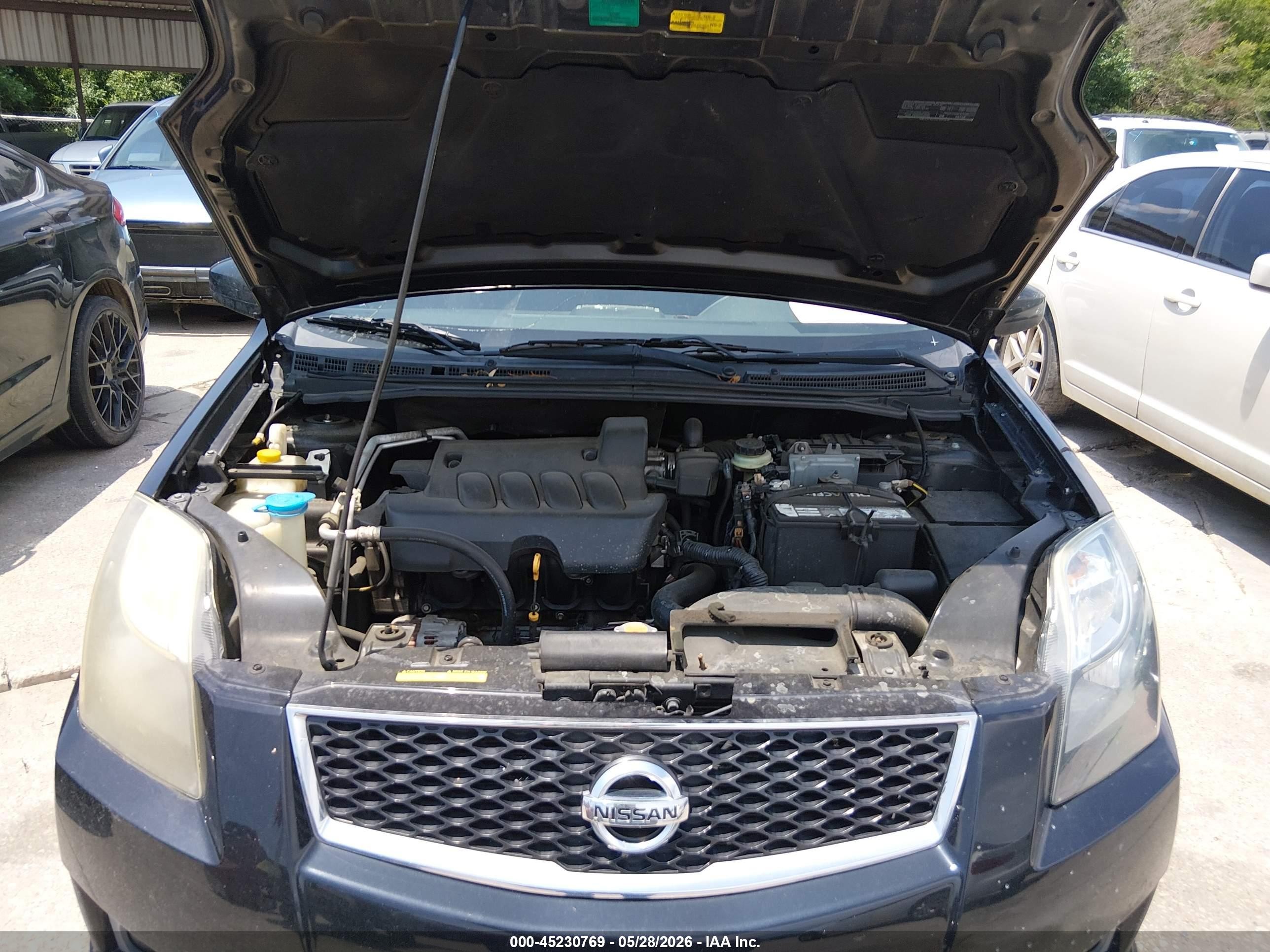 2012 Nissan Sentra 2.0 Sr Black vin: 3N1AB6AP9CL759883