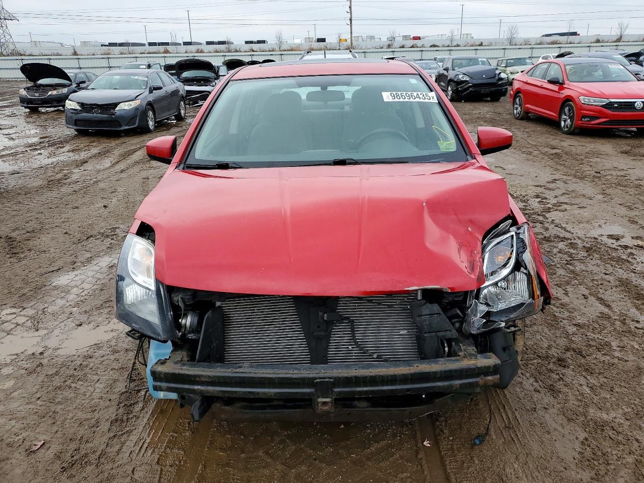 2012 Nissan Sentra Красный vin: 3N1AB6AP9CL768776