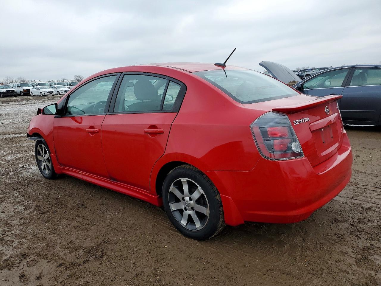 2012 Nissan Sentra Красный vin: 3N1AB6AP9CL768776