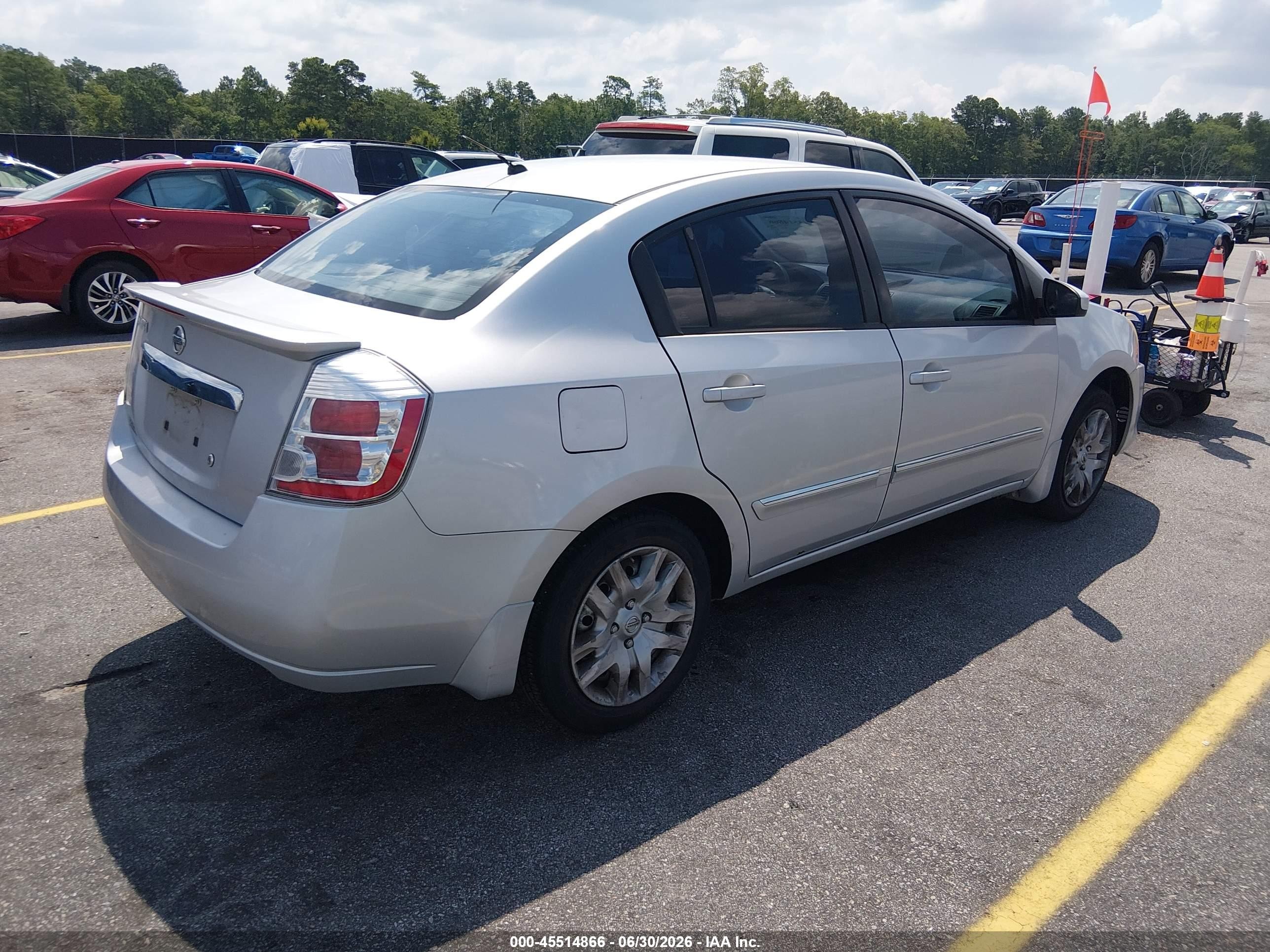 2012 Nissan Sentra 2.0 S Silver vin: 3N1AB6AP9CL771015