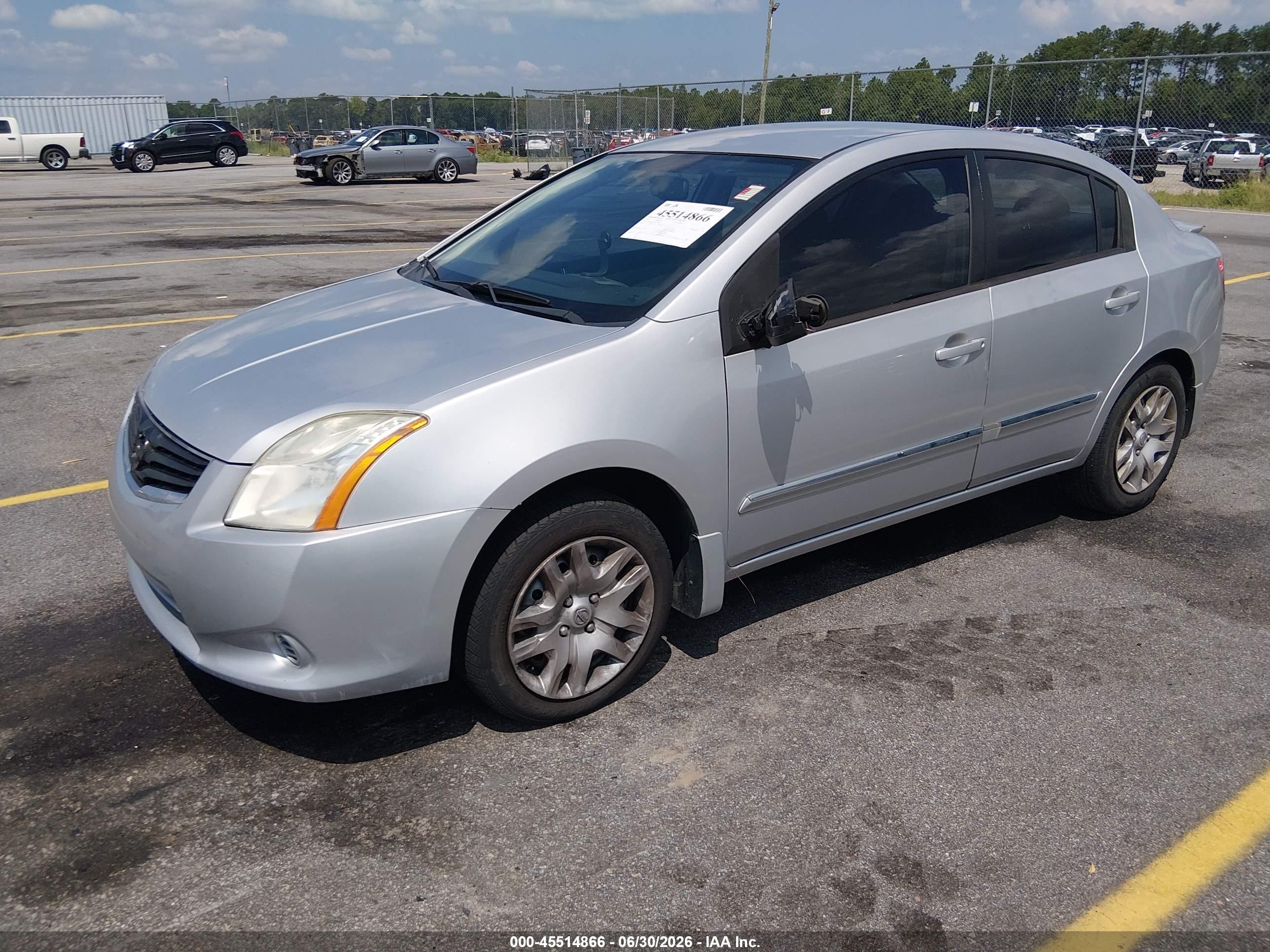 2012 Nissan Sentra 2.0 S Silver vin: 3N1AB6AP9CL771015