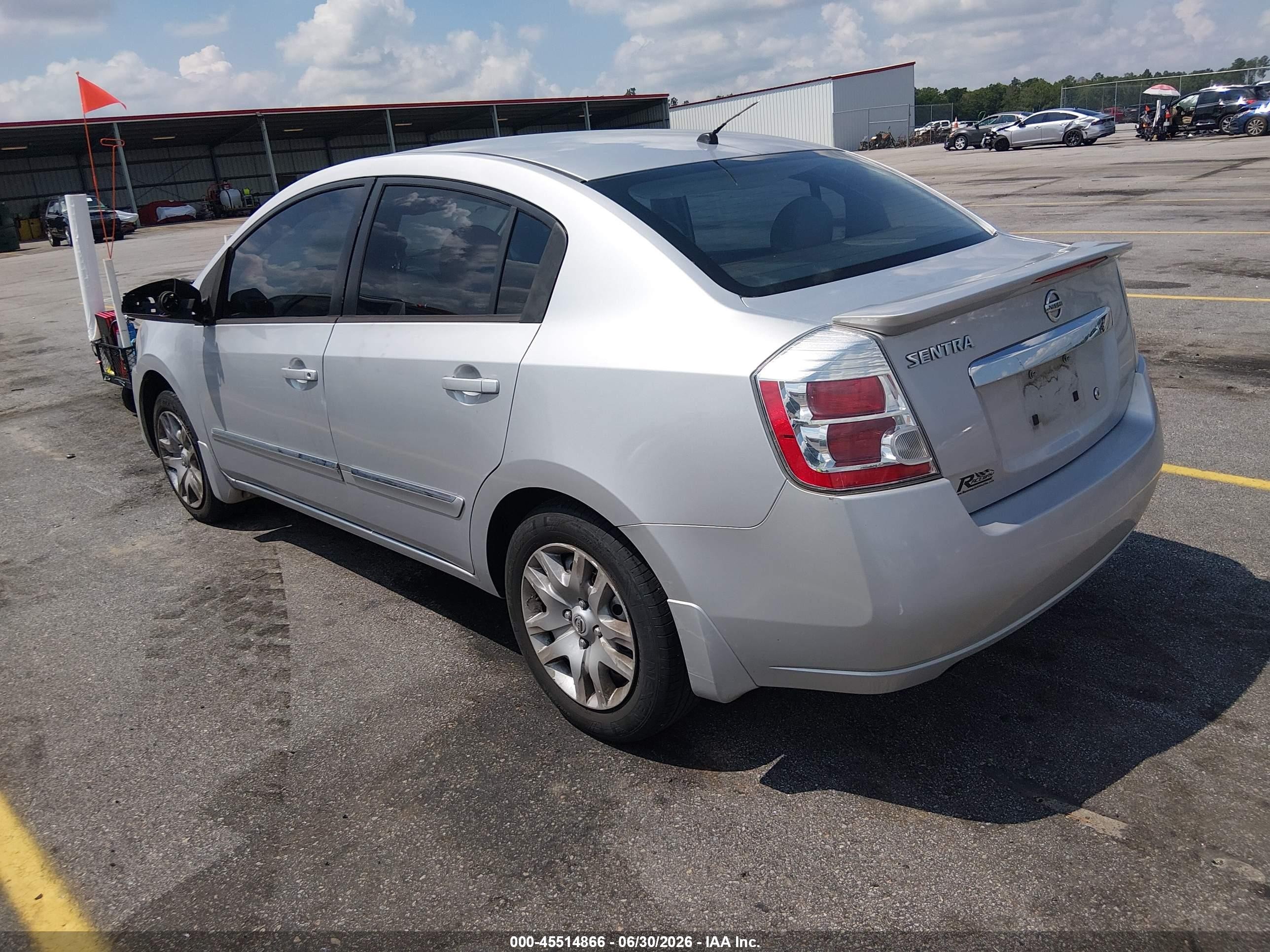 2012 Nissan Sentra 2.0 S Silver vin: 3N1AB6AP9CL771015