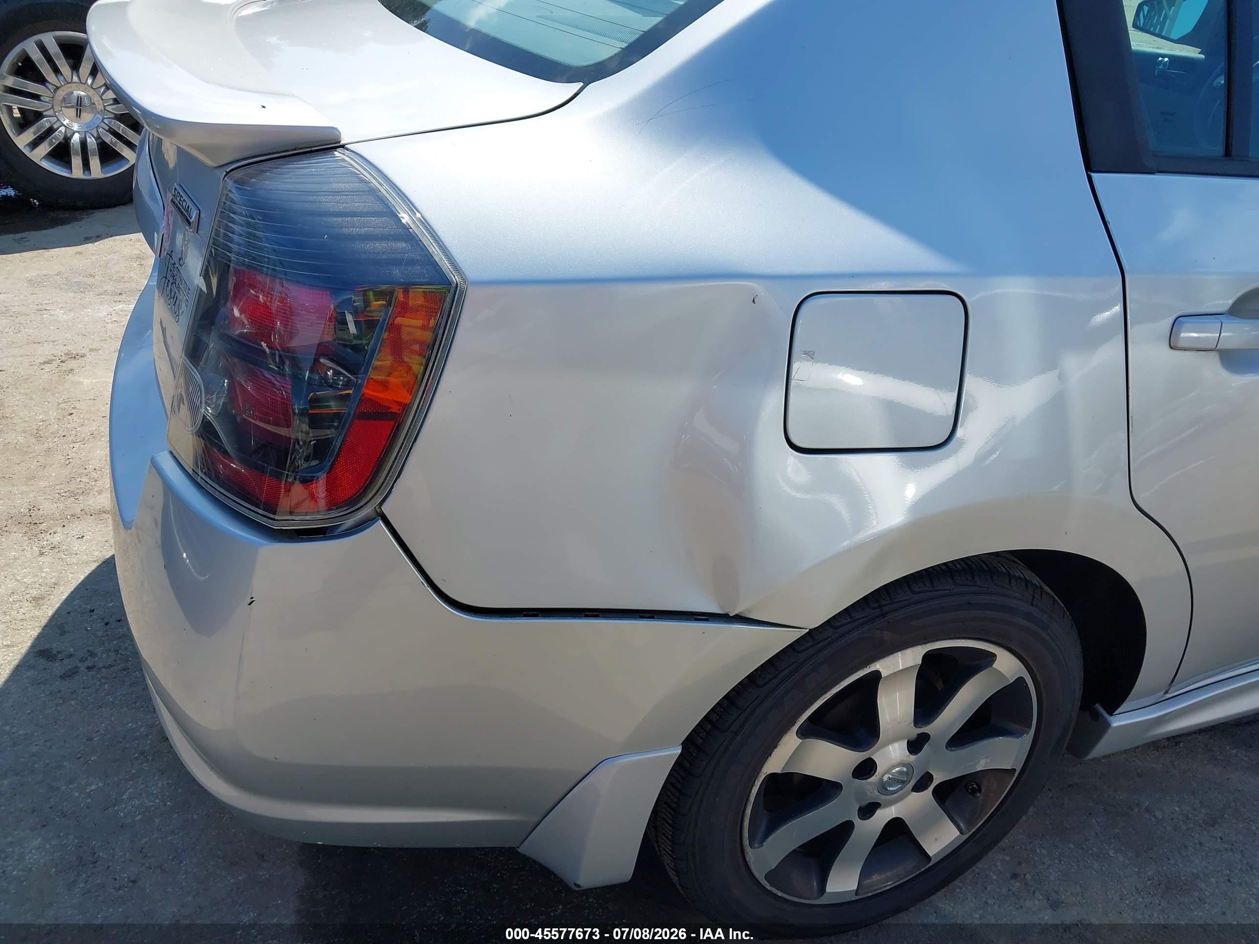 2012 Nissan Sentra 2.0 Sr Серебряный vin: 3N1AB6AP9CL778675