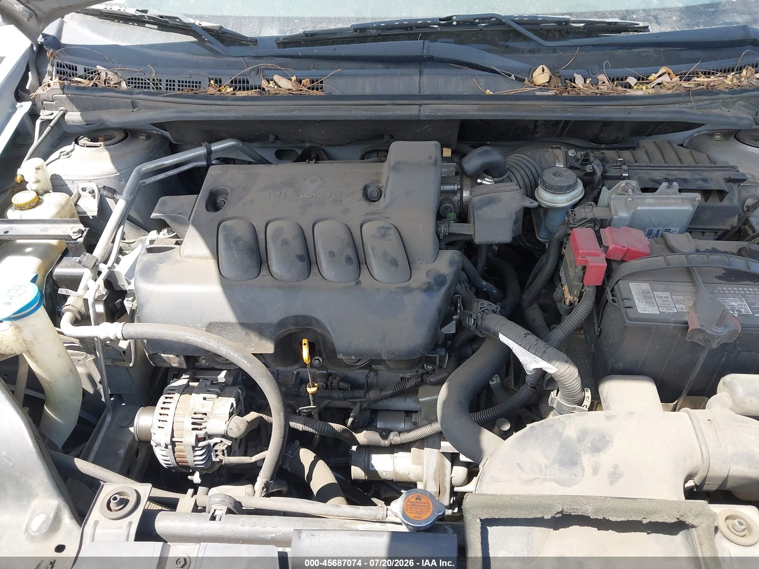 2012 Nissan Sentra 2.0 S Silver vin: 3N1AB6AP9CL780491
