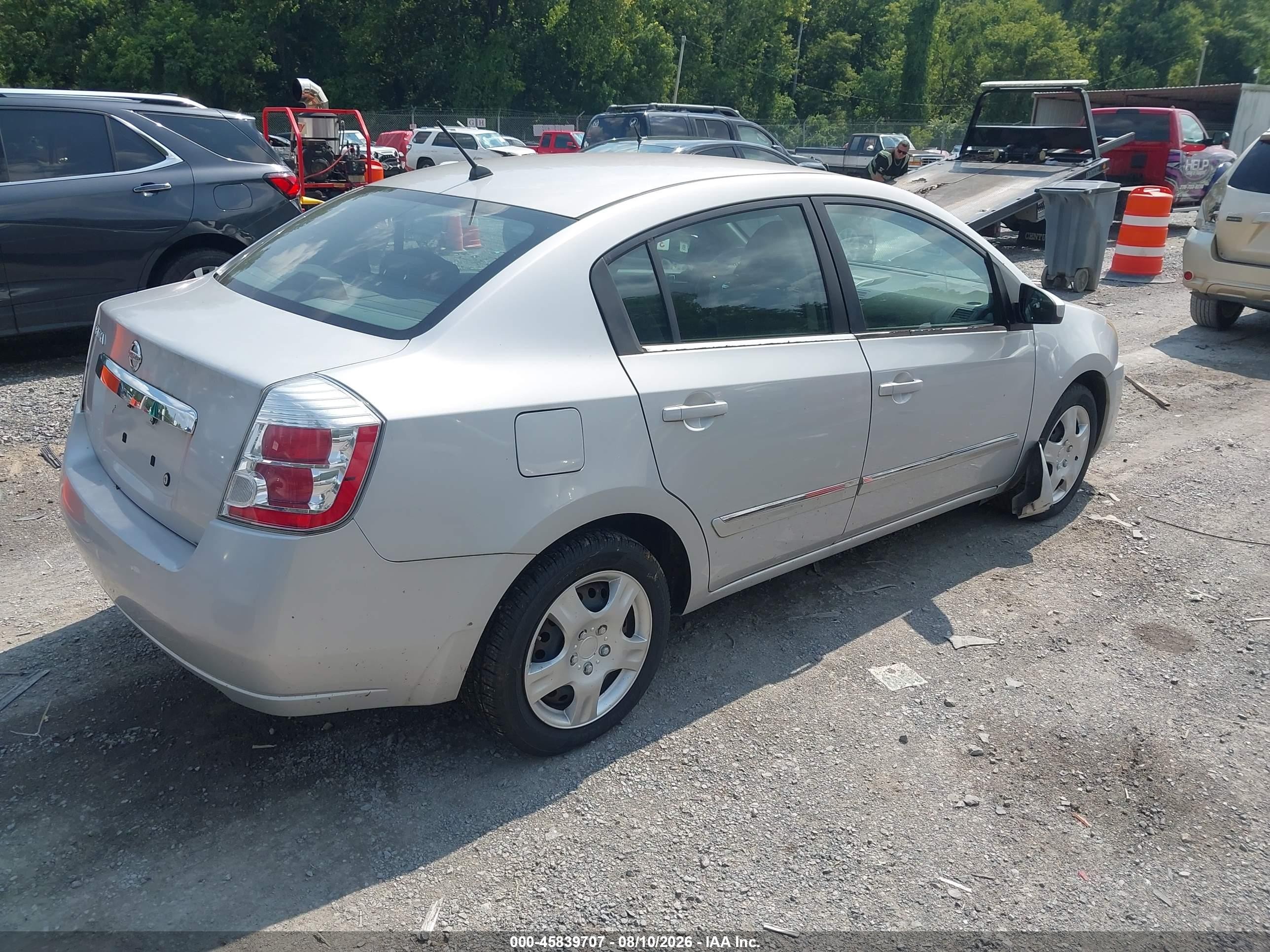 2010 Nissan Sentra 2.0s Silver vin: 3N1AB6APXAL609777