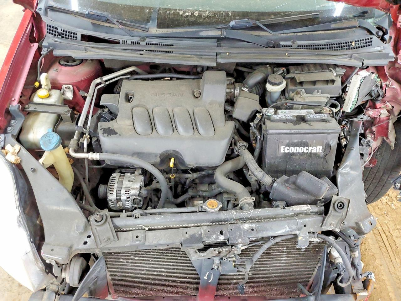 2010 Nissan Sentra 2.0 Red vin: 3N1AB6APXAL653939