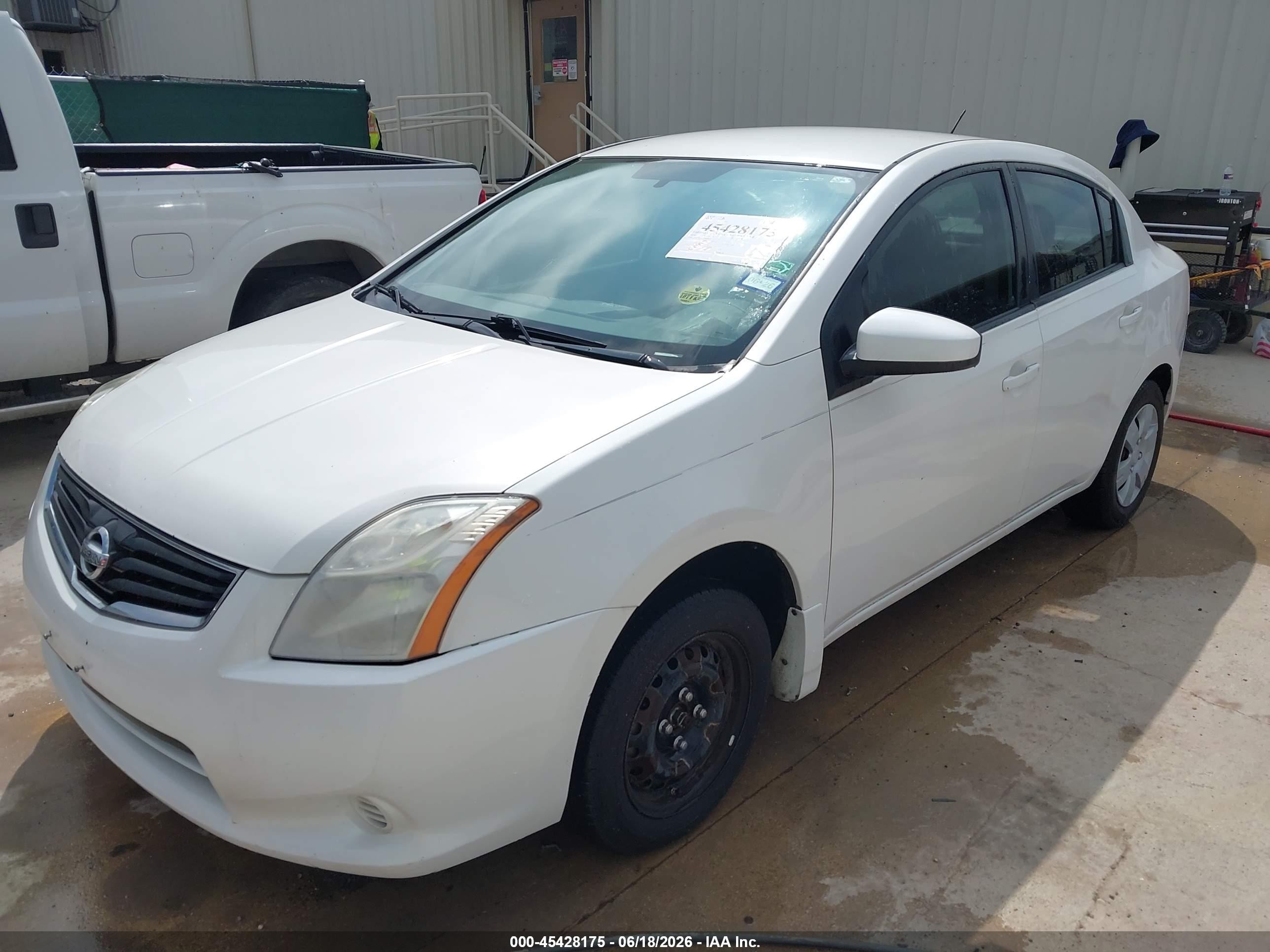 2010 Nissan Sentra 2.0 White vin: 3N1AB6APXAL663077