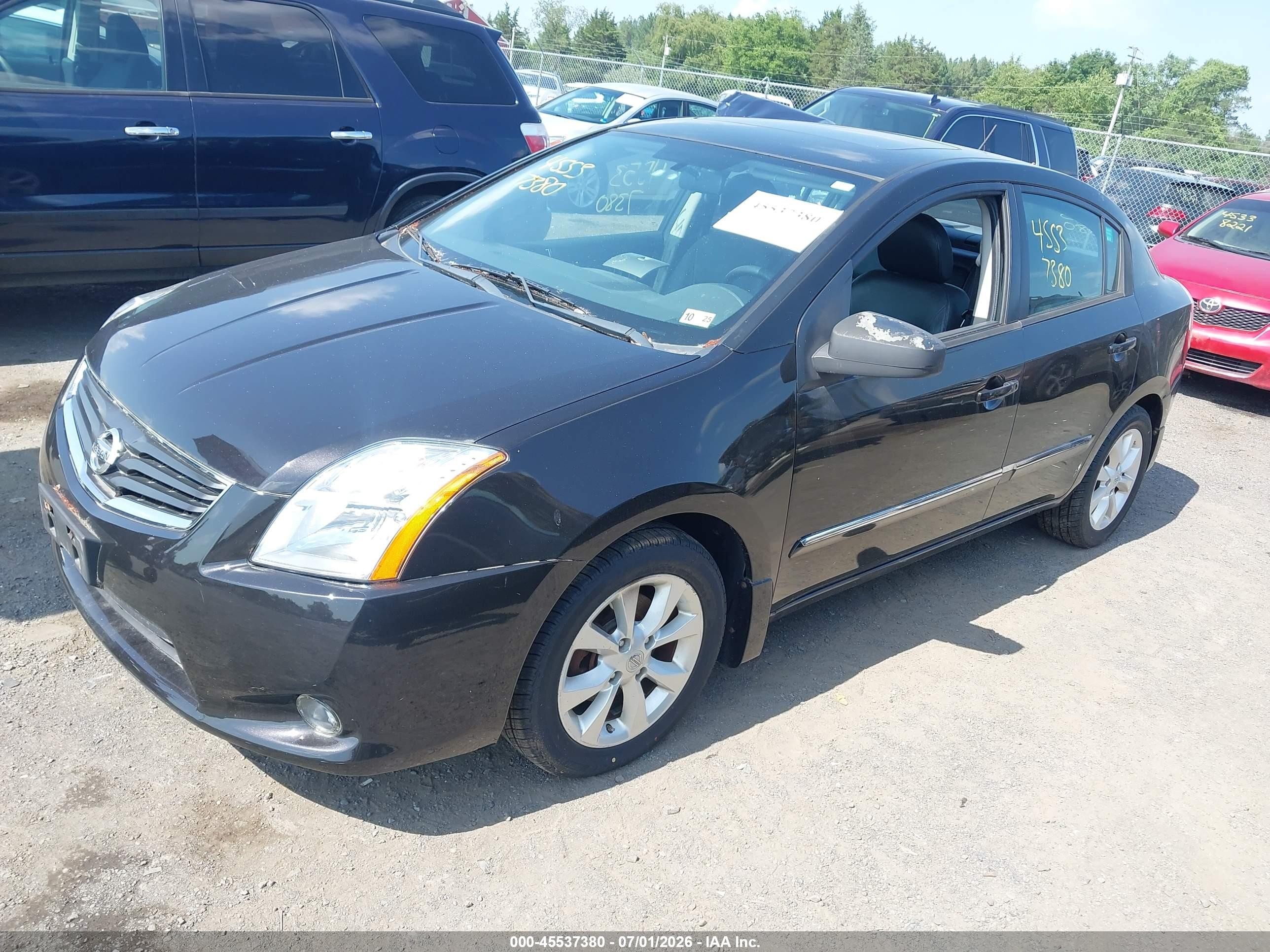 2010 Nissan Sentra 2.0sl Black vin: 3N1AB6APXAL687458