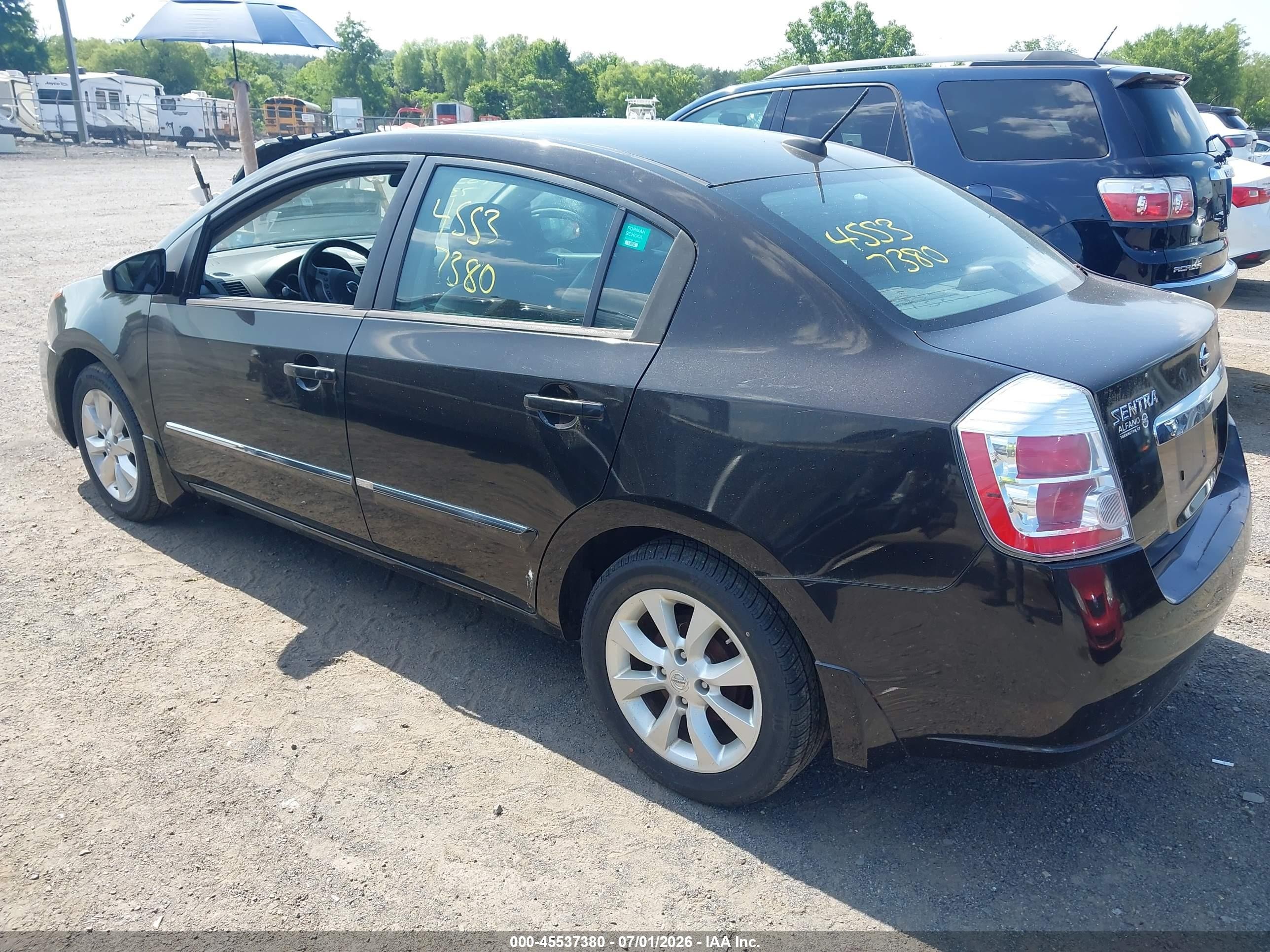 2010 Nissan Sentra 2.0sl Black vin: 3N1AB6APXAL687458