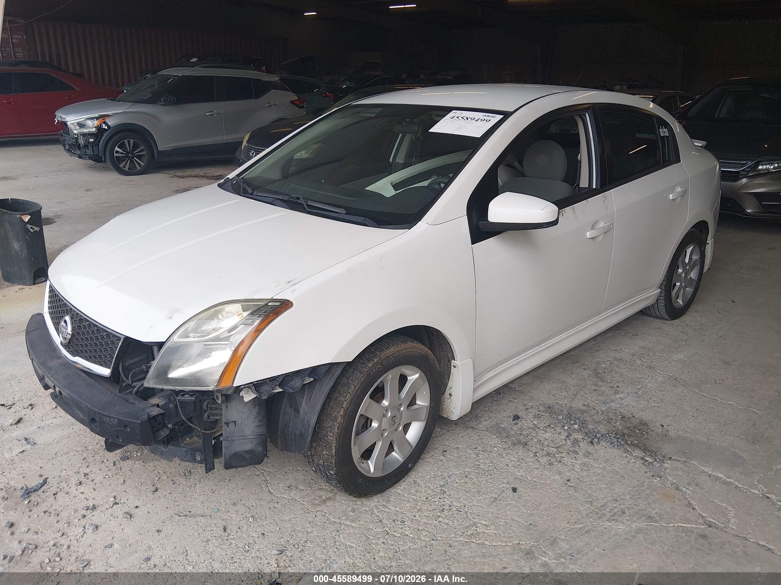 2010 Nissan Sentra 2.0sr White vin: 3N1AB6APXAL697780