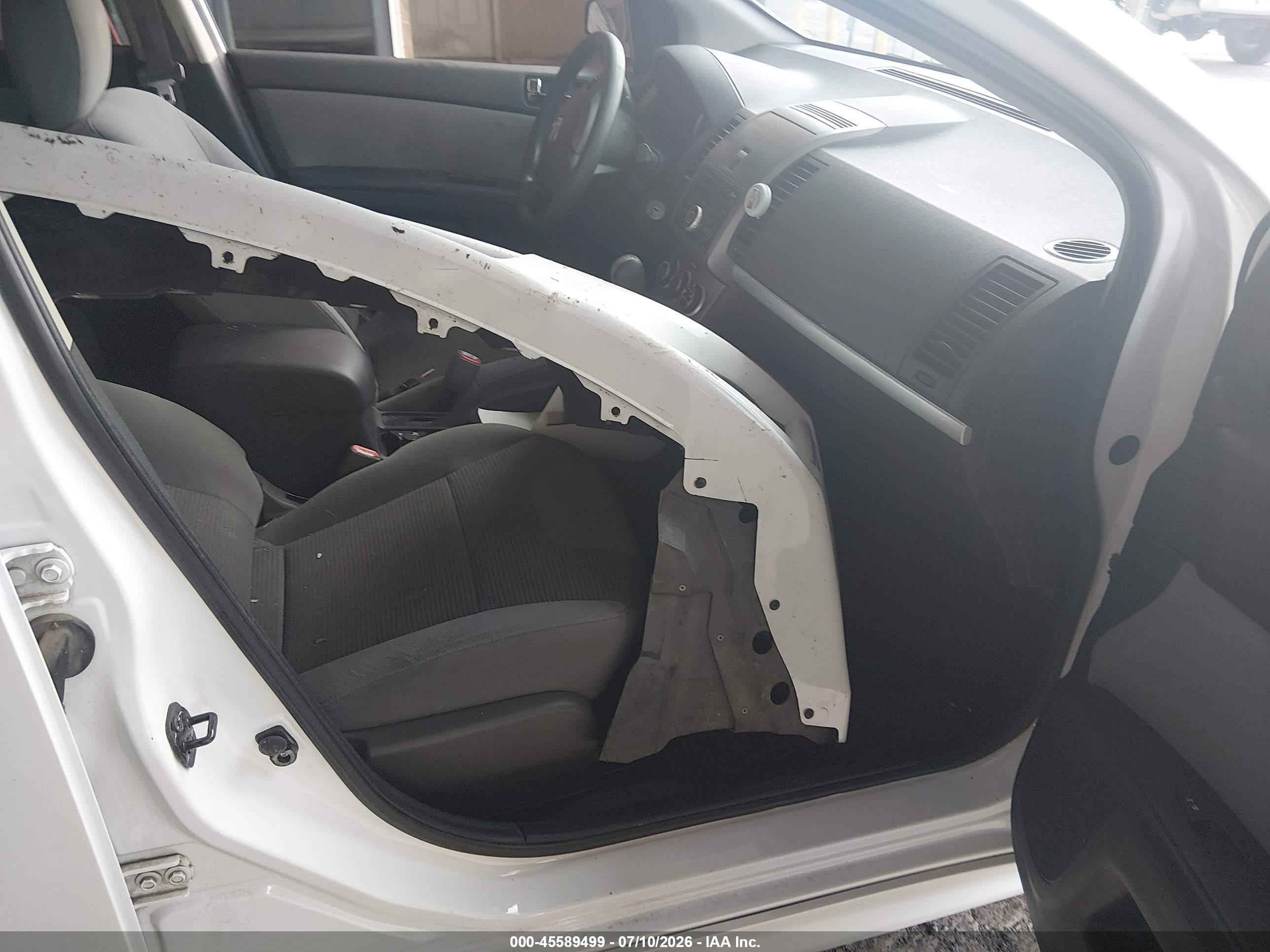 2010 Nissan Sentra 2.0sr White vin: 3N1AB6APXAL697780