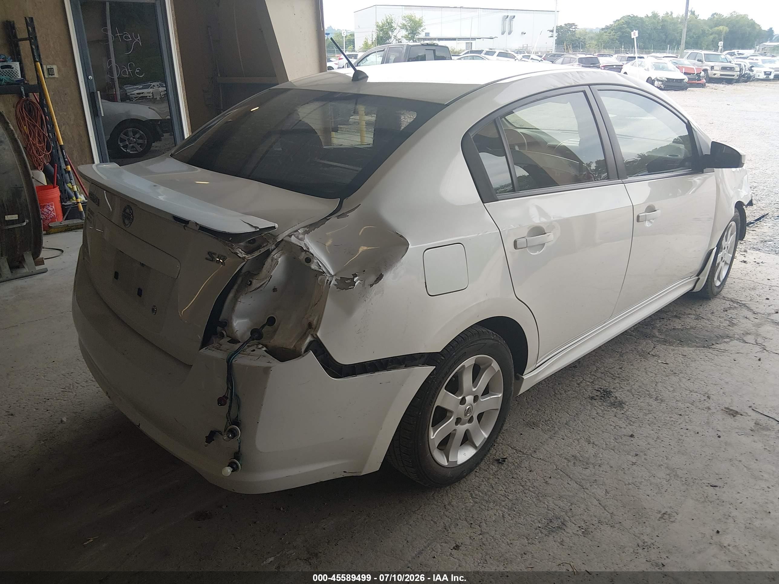 2010 Nissan Sentra 2.0sr White vin: 3N1AB6APXAL697780