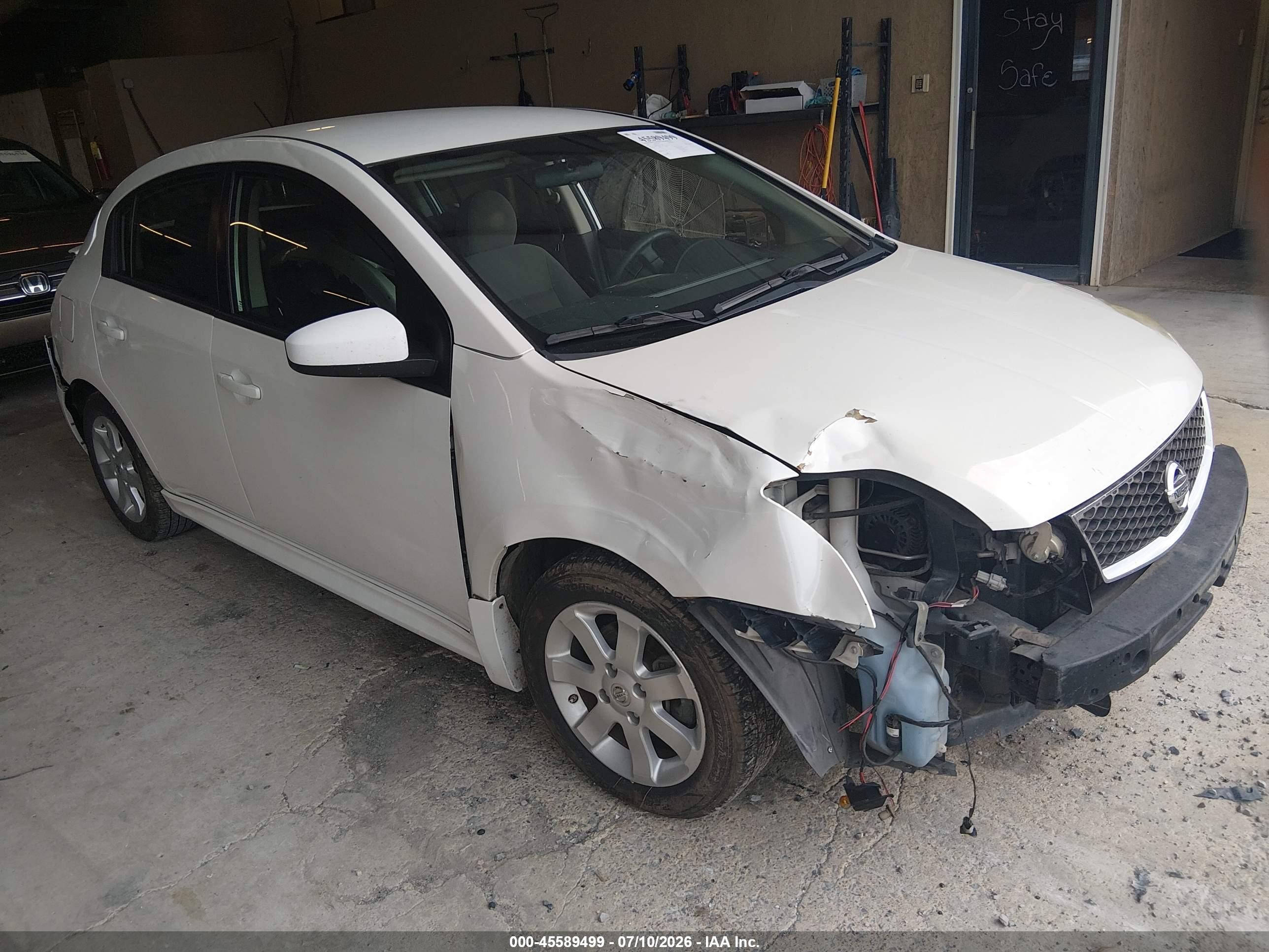 2010 Nissan Sentra 2.0sr White vin: 3N1AB6APXAL697780